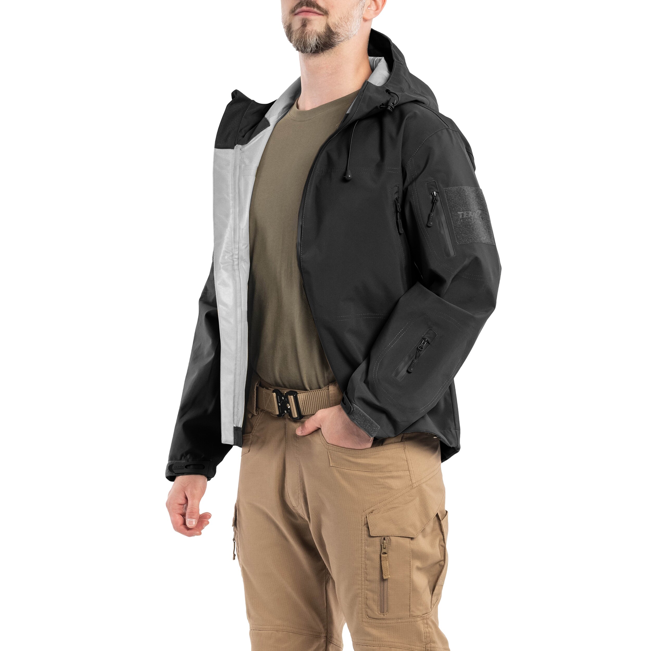 Giacca Texar ECWCS Hardshell Comodo - Black