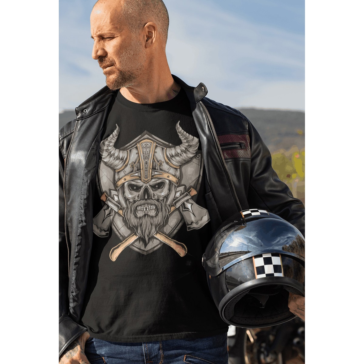 T-shirt Voyovnik Viking - Nero