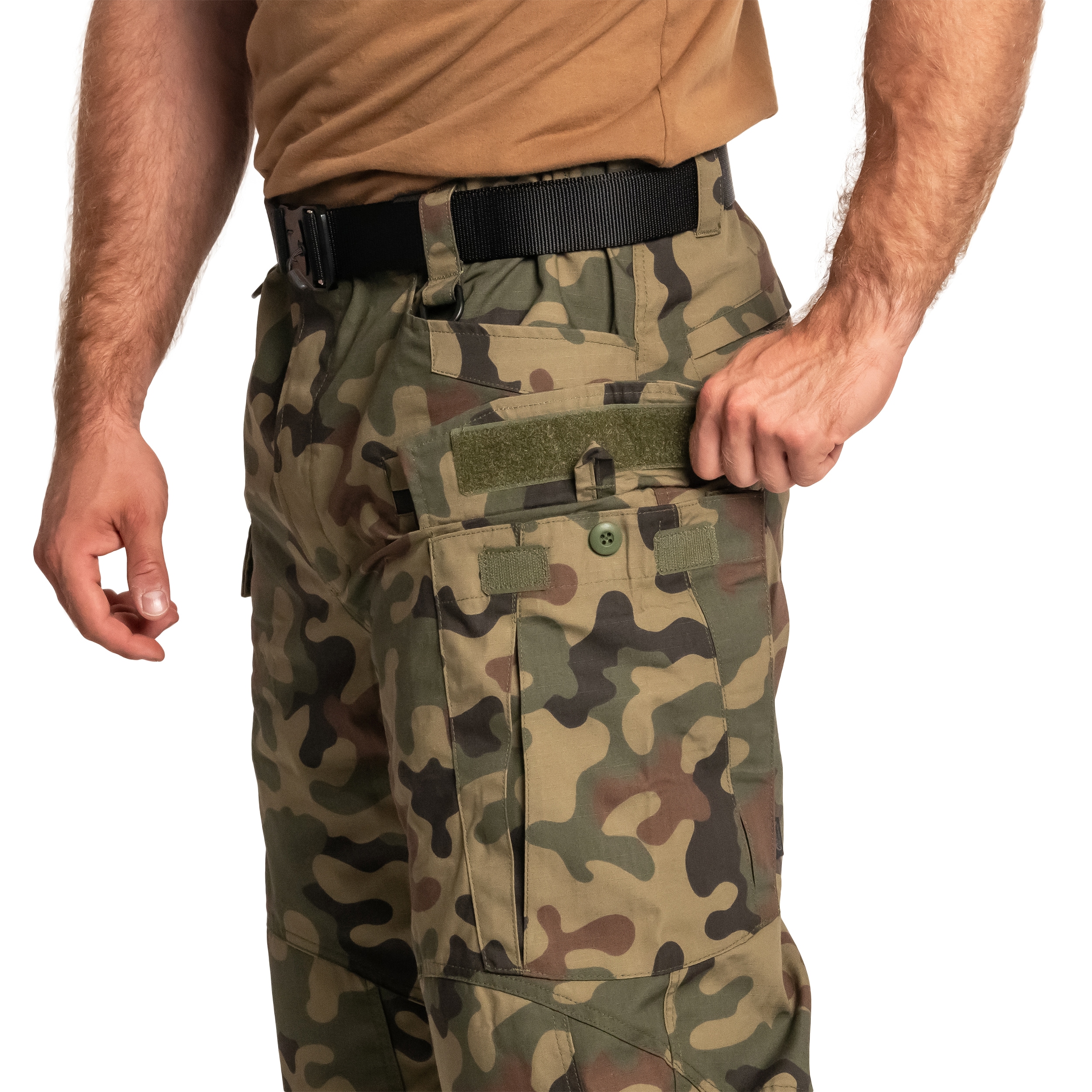 Pantaloni da uniforme Helikon-Tex SFU Next PolyCotton Rip-Stop - wz.93 Pantera PL Woodland