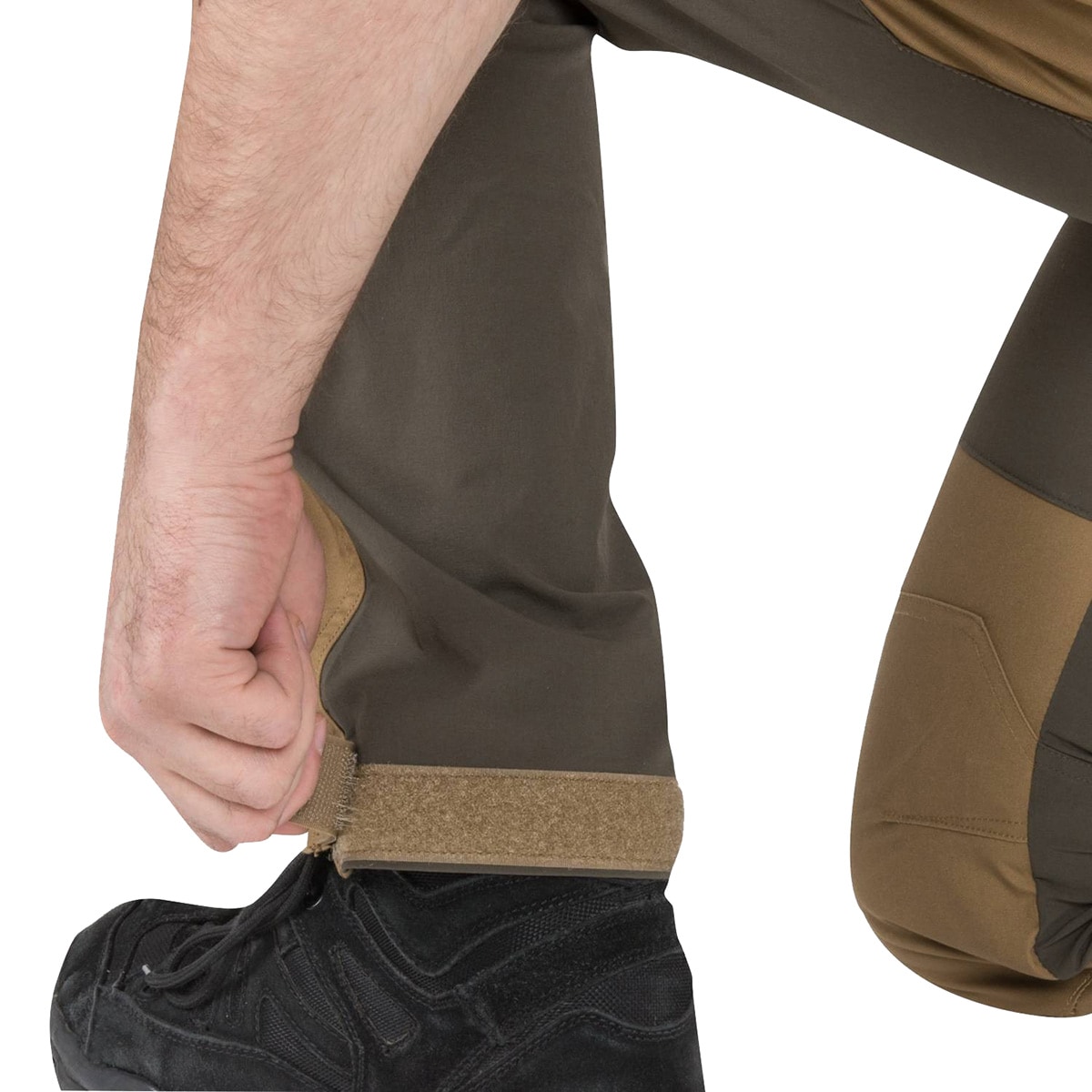 Pantaloni Helikon-Tex Hybrid Outback DuraCanvas - Coyote/Taiga Green