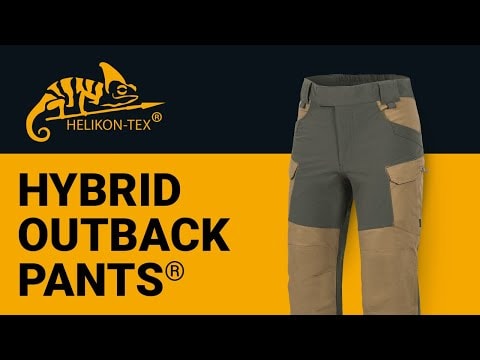 Pantaloni Helikon-Tex Hybrid Outback DuraCanvas - Coyote/Taiga Green