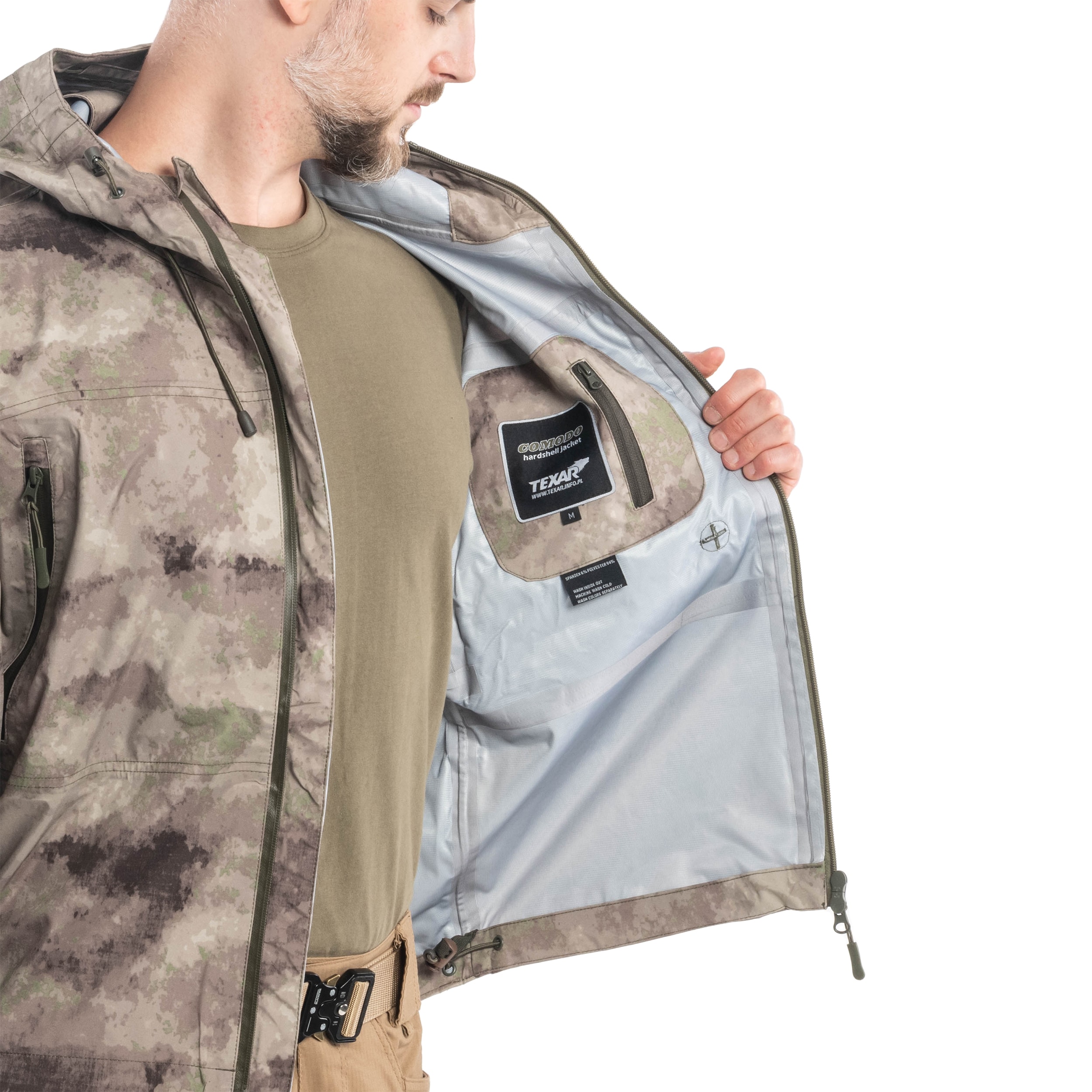 Giacca Texar ECWCS Hardshell Comodo - Mud Cam