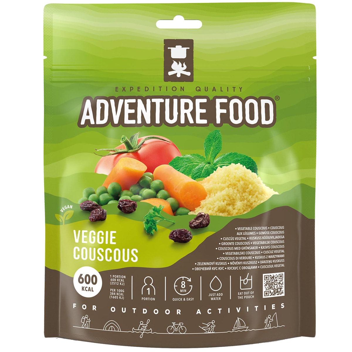 Pasto liofilizzato Adventure Food Kuskus con verdure 156 g/600 kcal