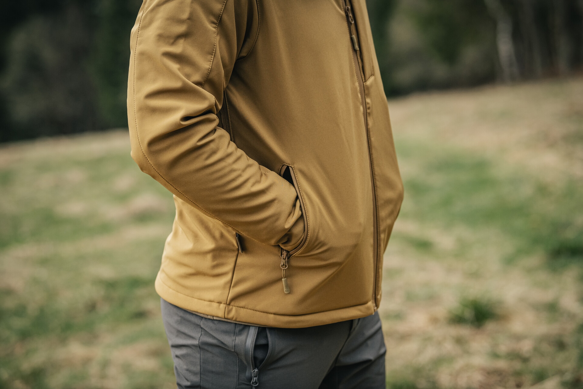 Giacca Softshell Highlander Outdoor Odin - Tan