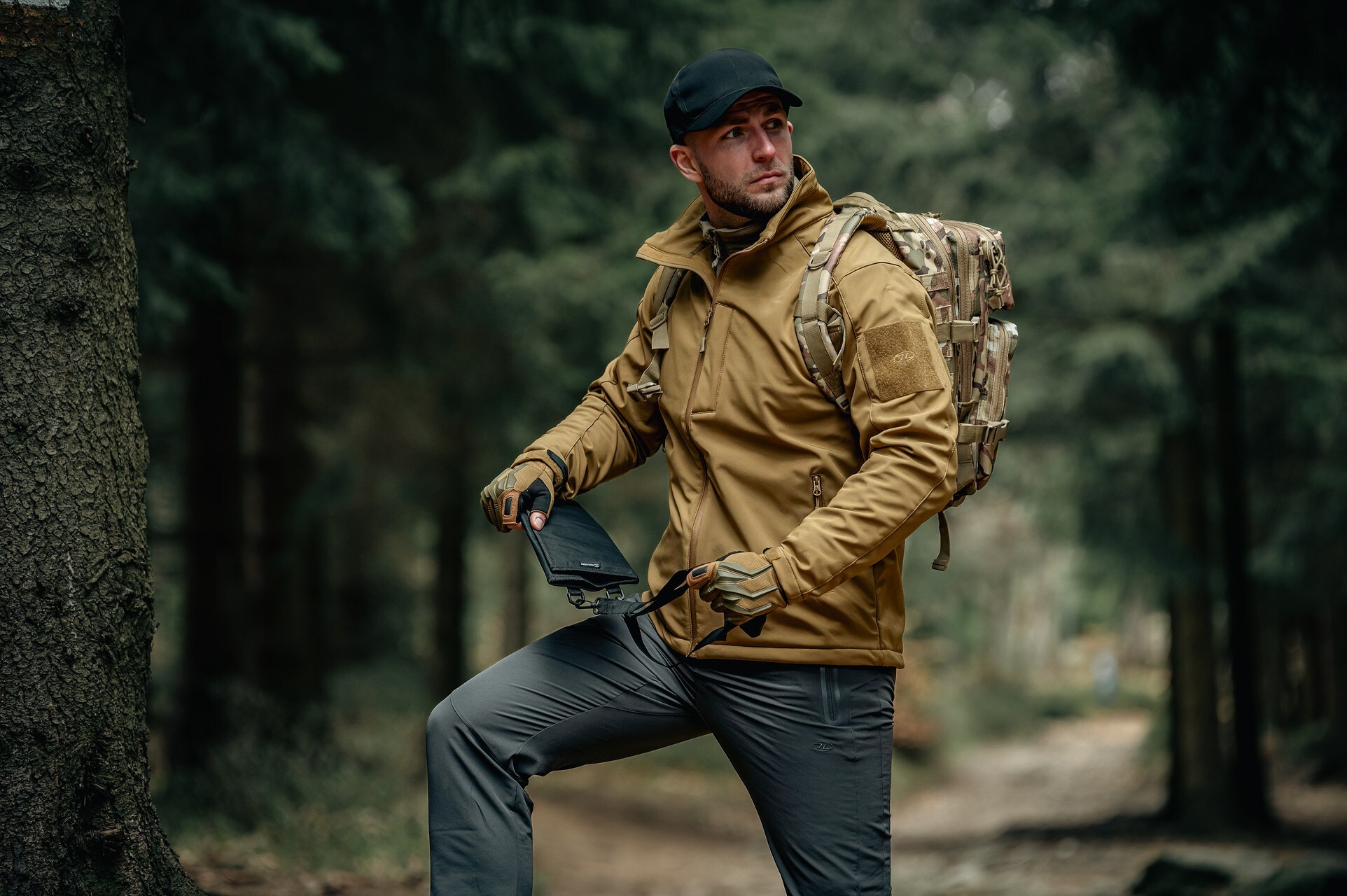 Giacca Softshell Highlander Outdoor Odin - Tan