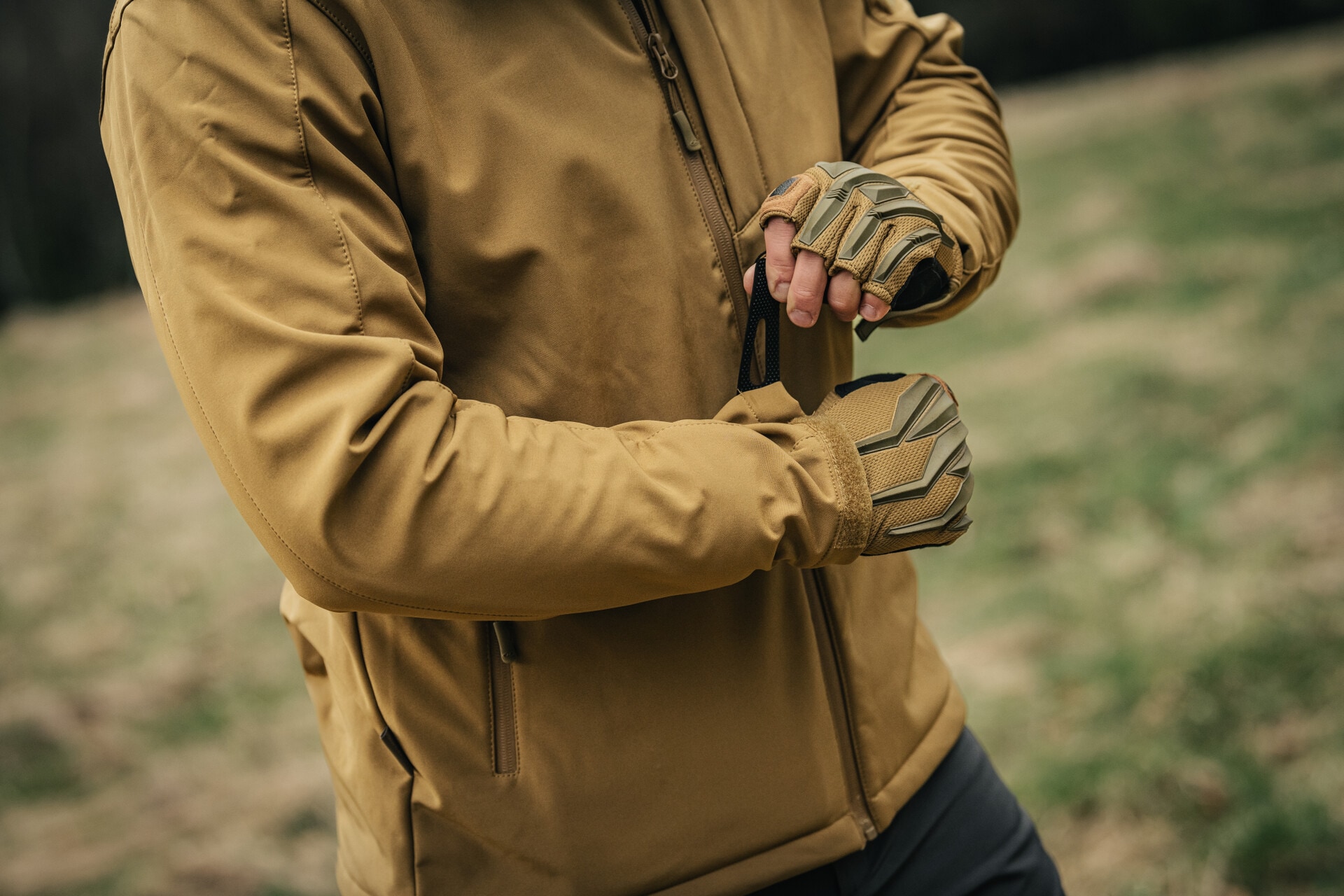 Giacca Softshell Highlander Outdoor Odin - Tan