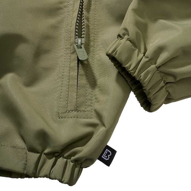 Giacca Brandit Summer Windbreaker Frontzip da bambino - Olive