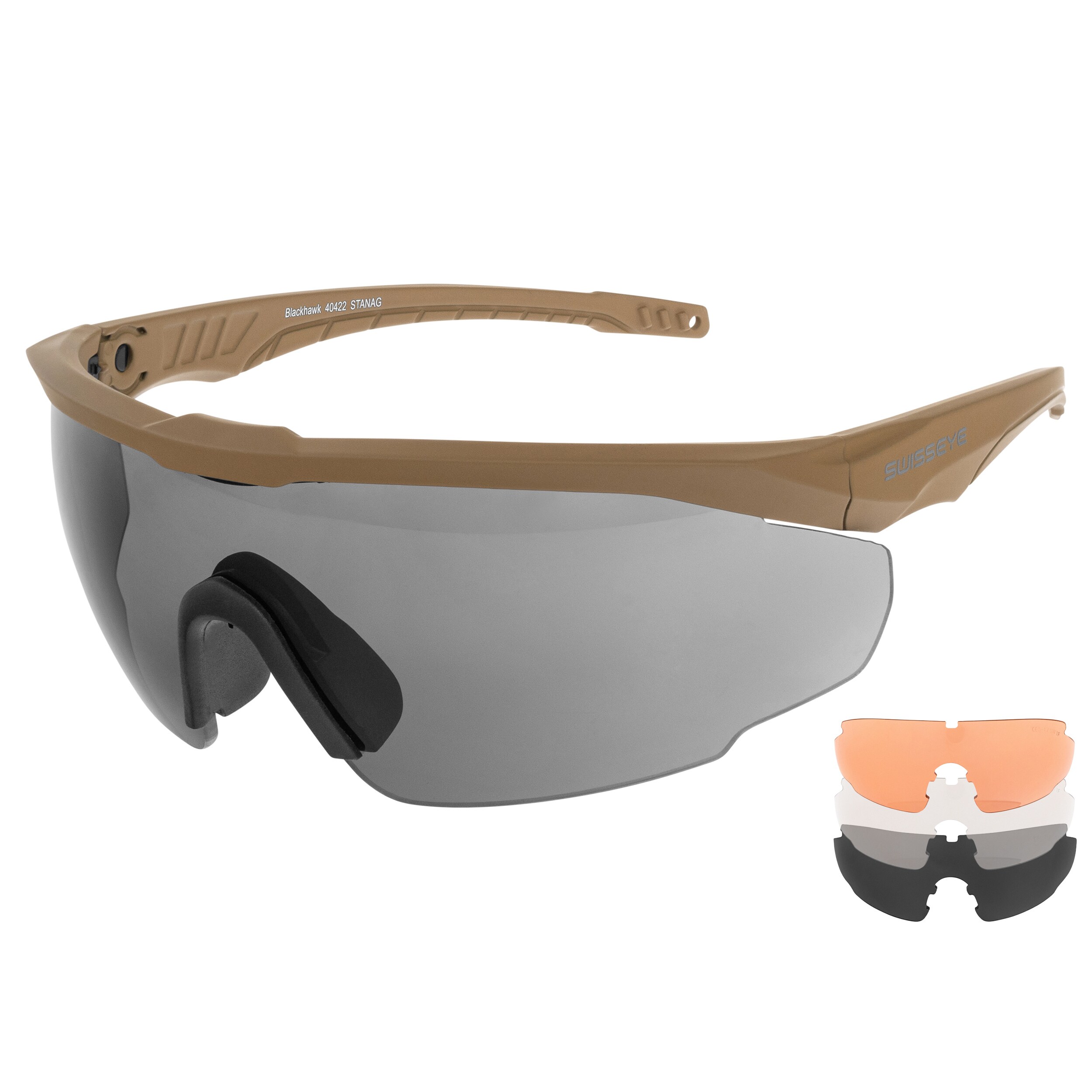 Occhiali tattici SwissEye Blackhawk - Coyote