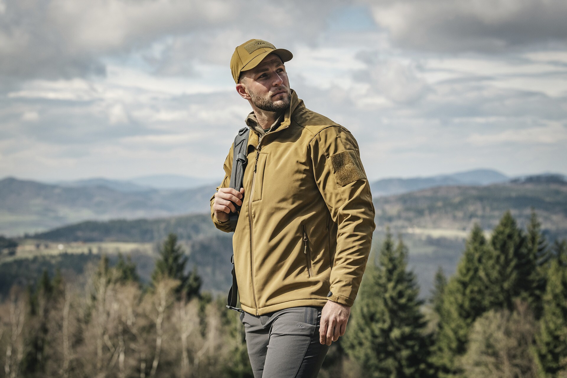 Cappellino con visiera Highlander Forces Tactical - Coyote Tan