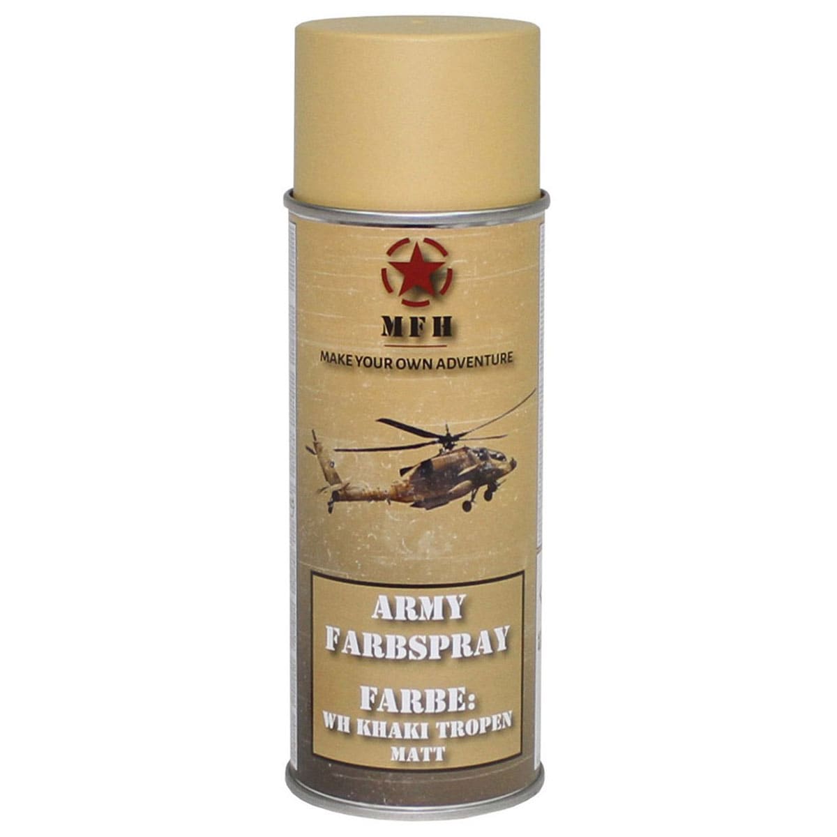 Vernice spray militare MFH 400 ml - WH Khaki Tropics (RAL1002)