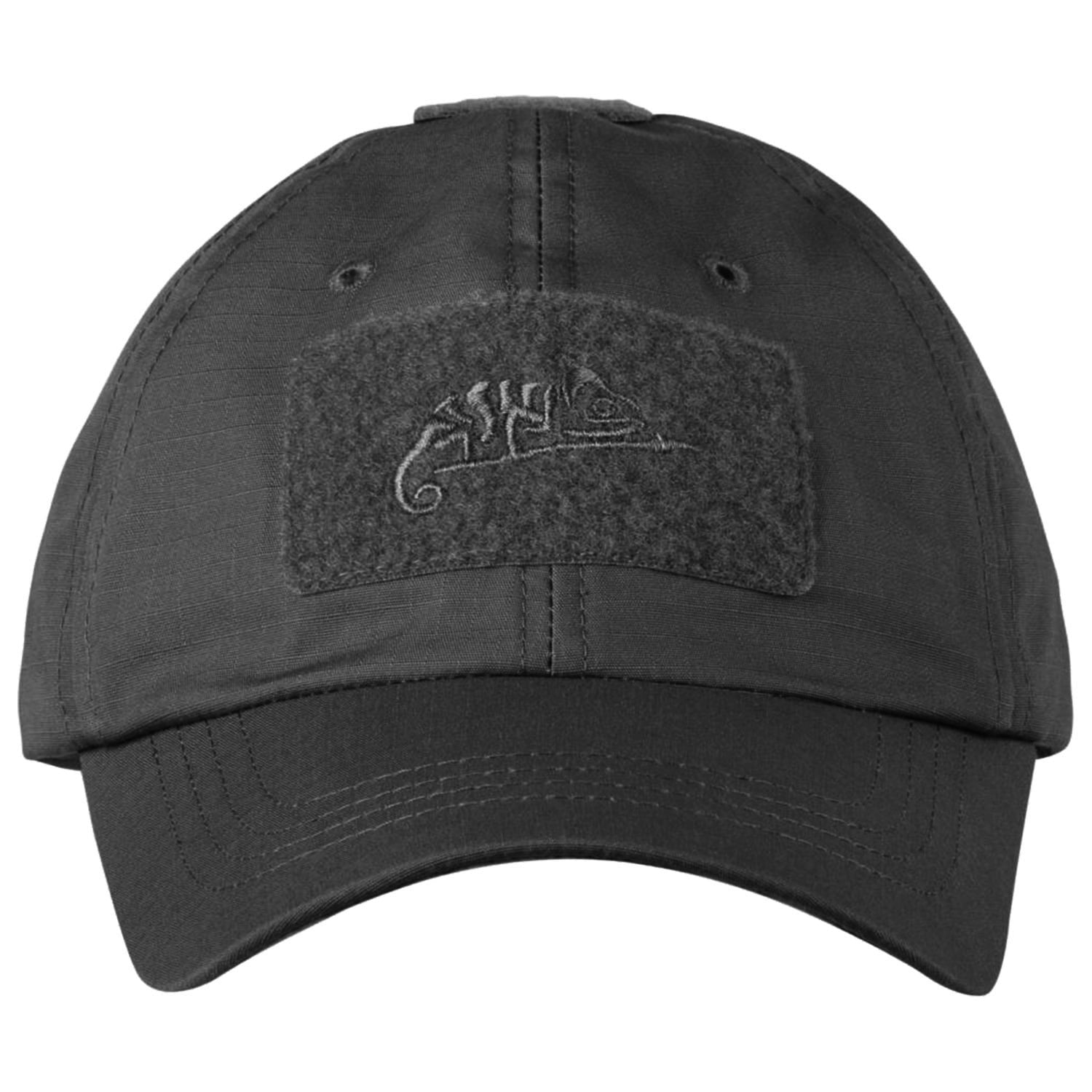 Berretto con visiera Helikon-Tex PolyCotton Rip-Stop con velcro - Black
