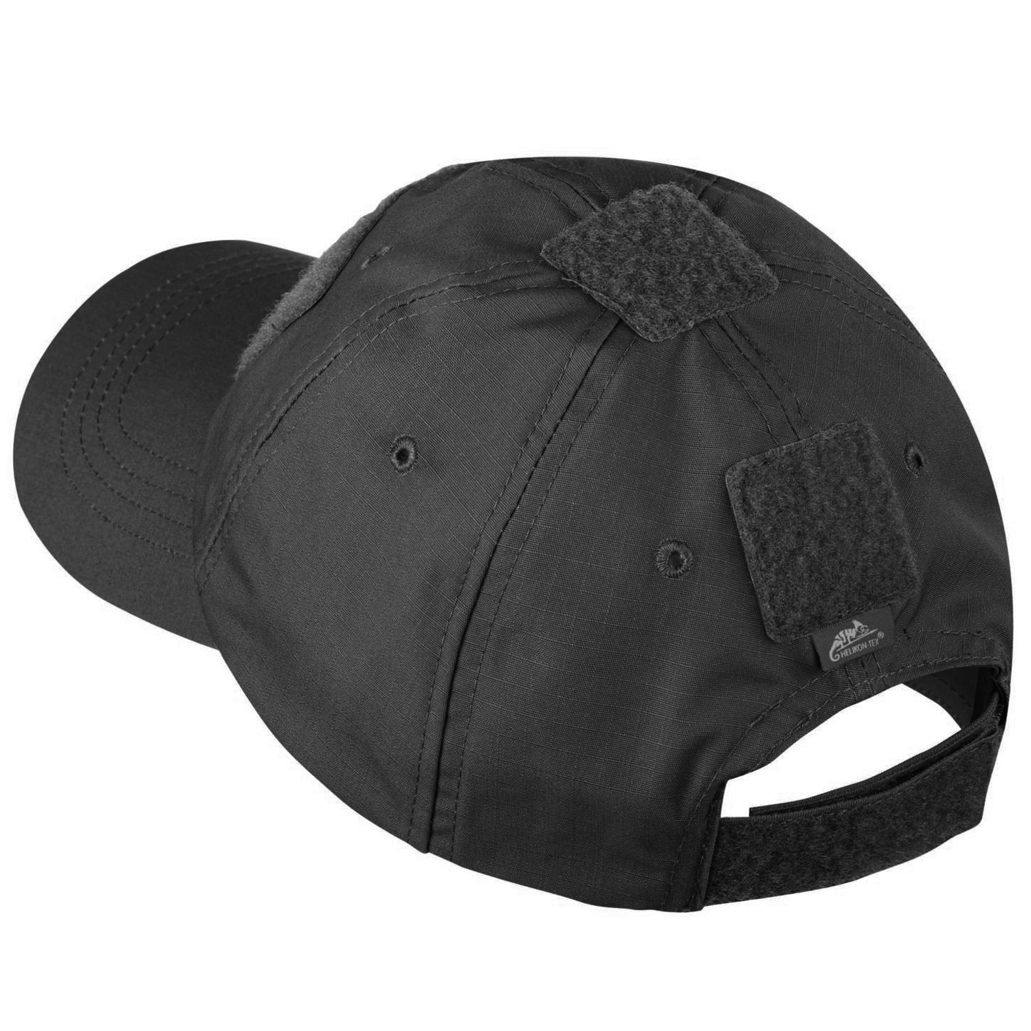 Berretto con visiera Helikon-Tex PolyCotton Rip-Stop con velcro - Black