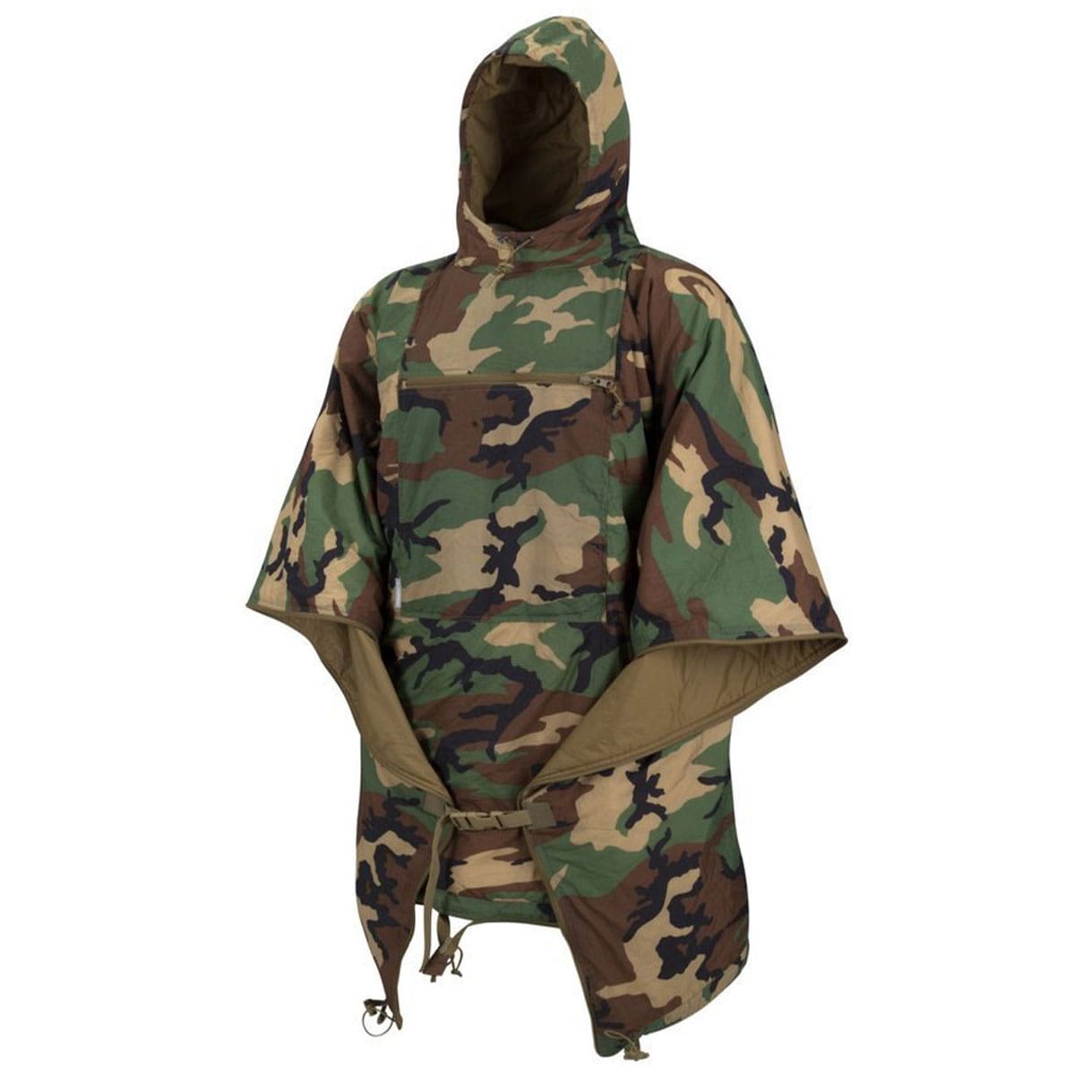 Pončo Helikon-Tex Swagman Roll Climashield Apex con funzione sacco a pelo - US Woodland