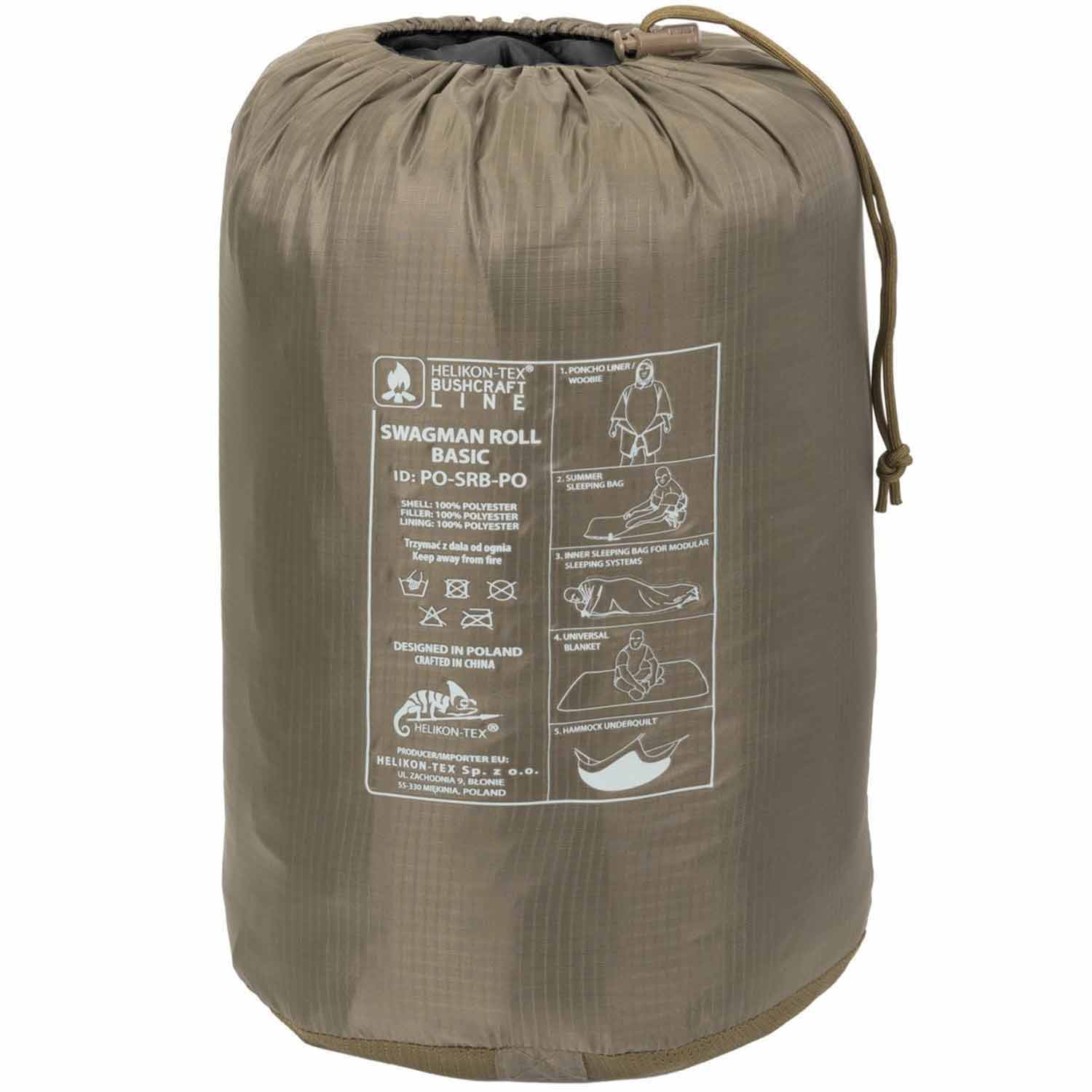 Poncho Helikon-Tex Swagman Roll Basic - Black