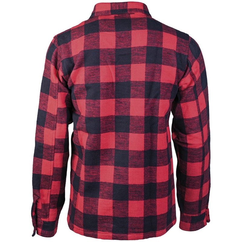 Camicia Mil-Tec Flannel Shirt Longsleeve - Black/Red