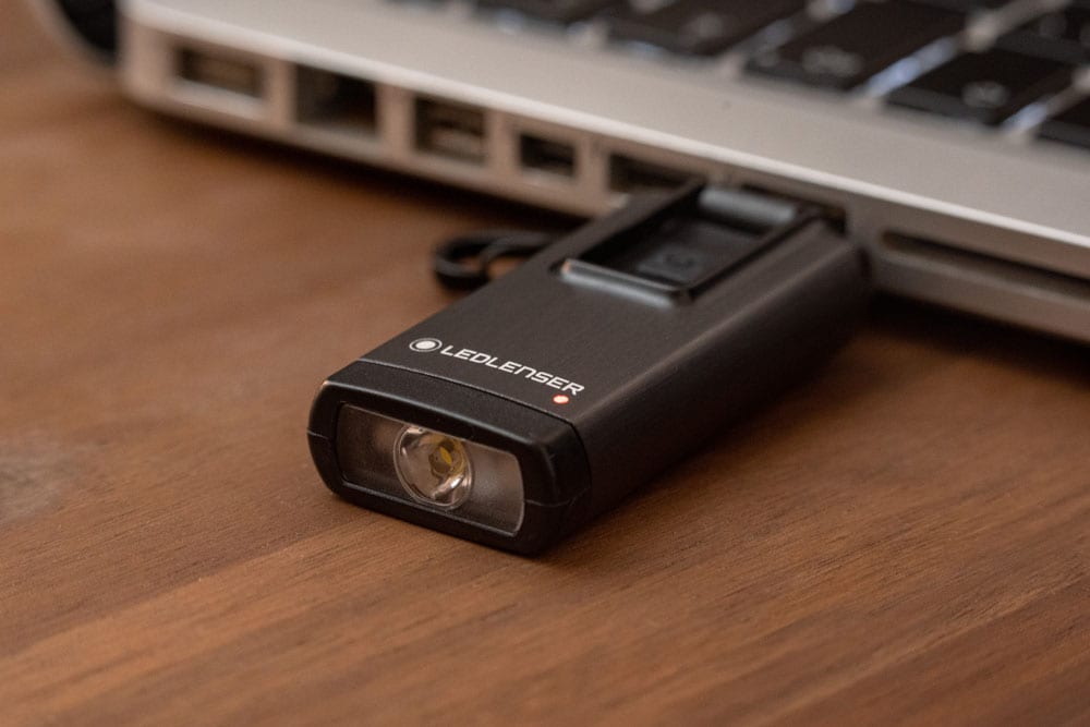 Portachiavi torcia Ledlenser K6R 400 lm - Gray