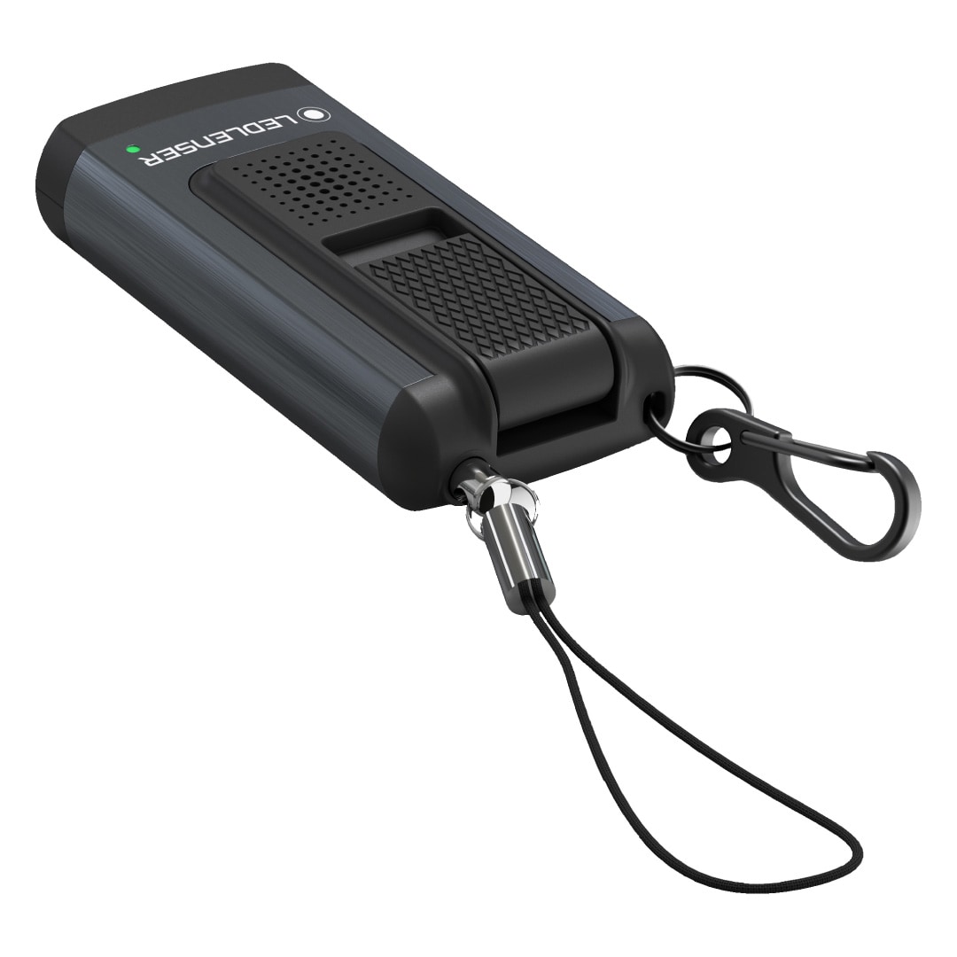 Portachiavi con torcia Ledlenser K6R Safety - Gray 400 lm