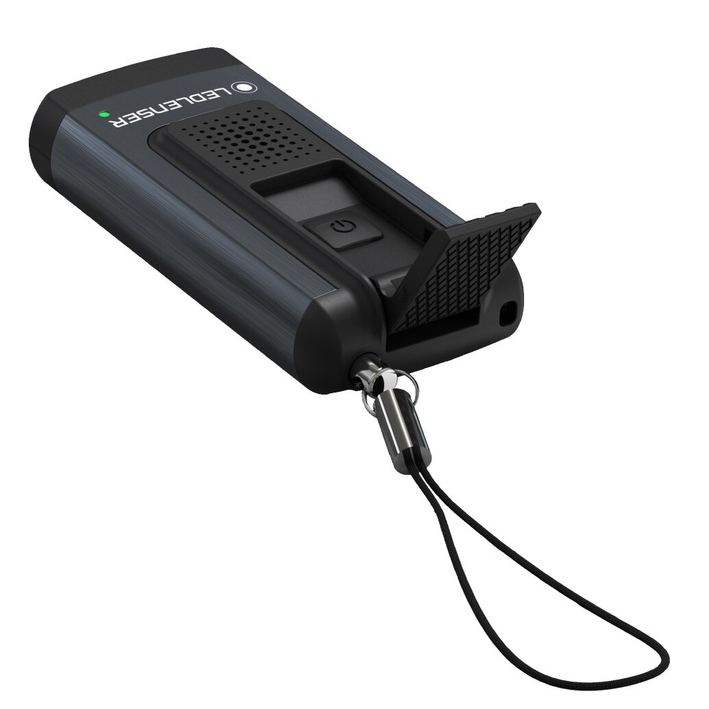 Portachiavi con torcia Ledlenser K6R Safety - Gray 400 lm