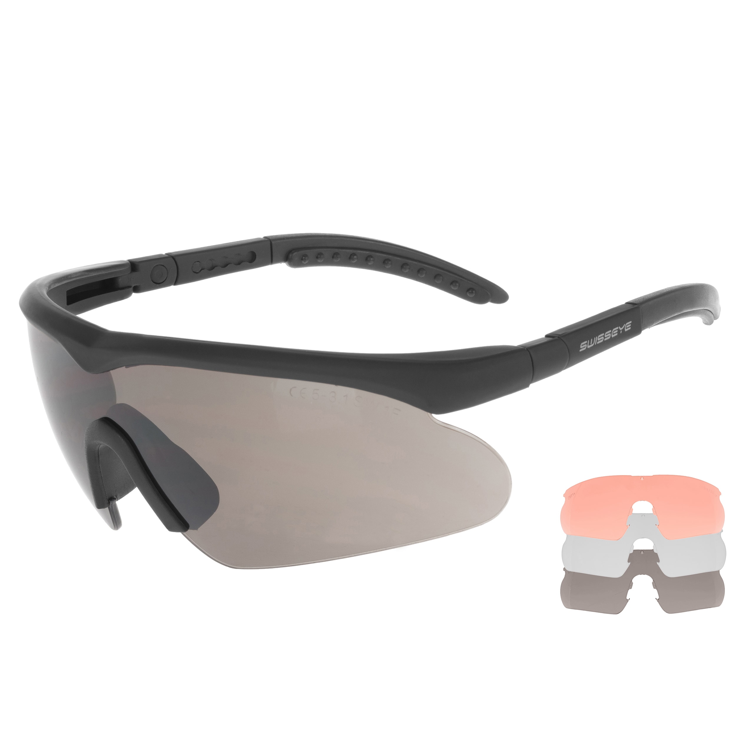Occhiali tattici Swiss Eye Raptor Medium - Black