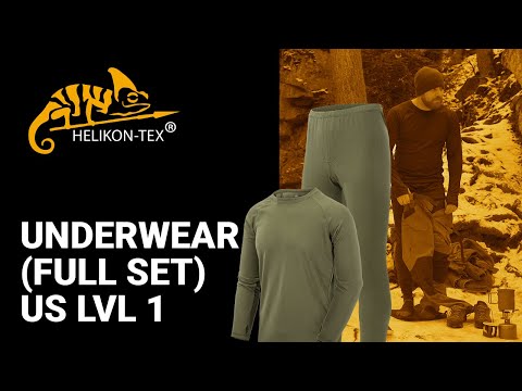 Maglia termica Helikon-Tex US LVL 1 Manica Lunga - Black