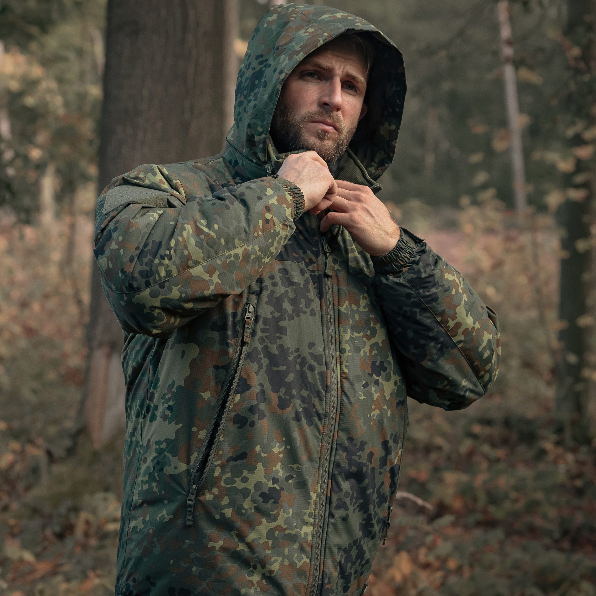Giacca Helikon-Tex Level 7 Climashield Apex 100 g - Flecktarn