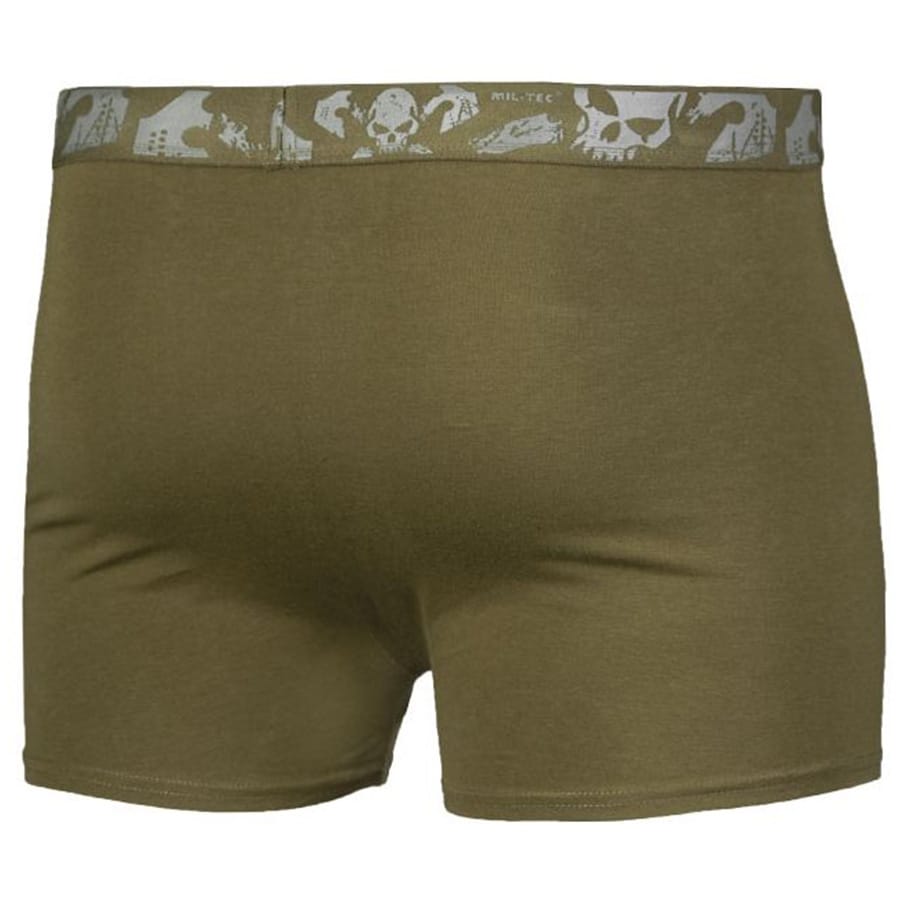 Boxer Mil-Tec Skull - 2 pezzi - Olive