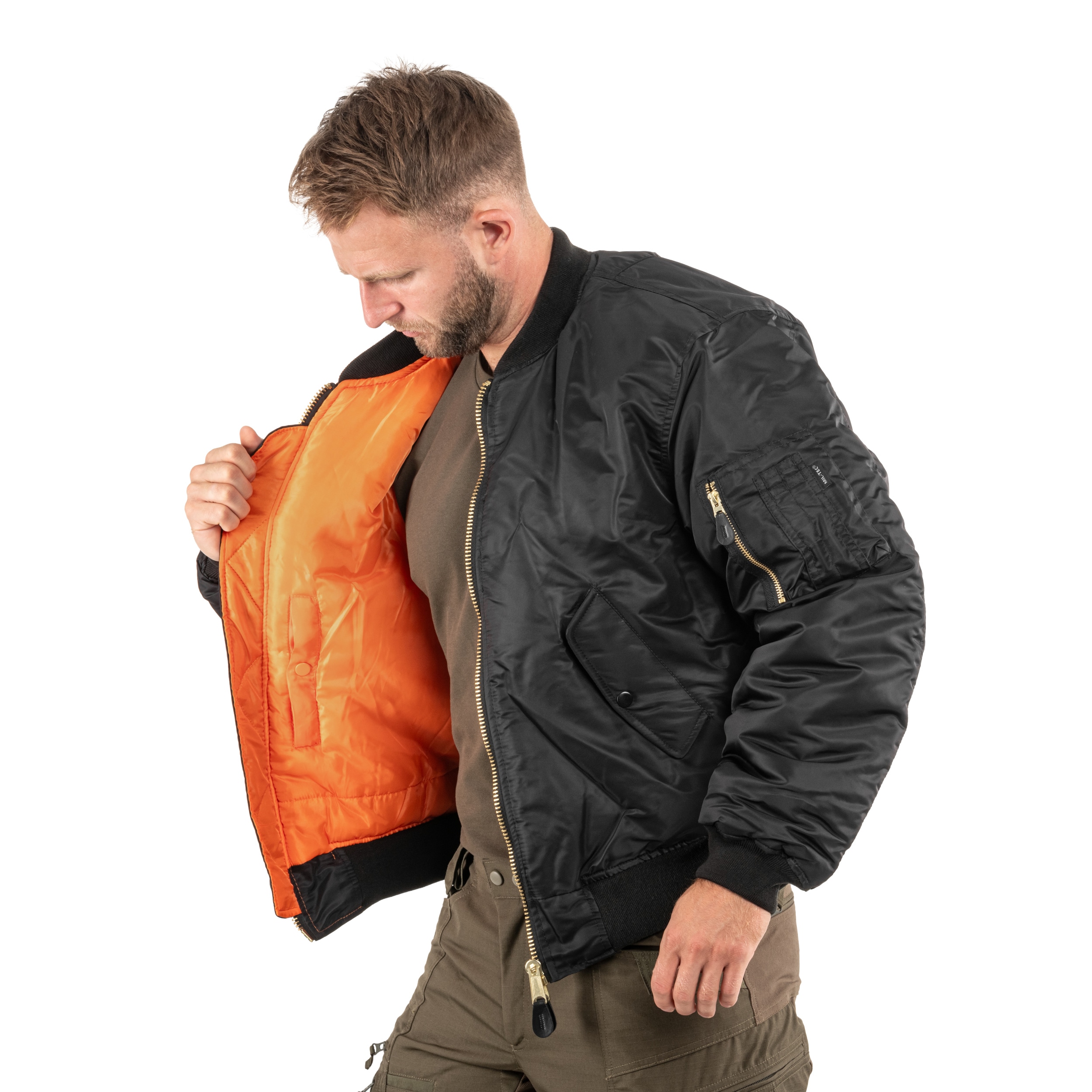Giacca Mil-Tec MA-1 Flyers Basic - Black