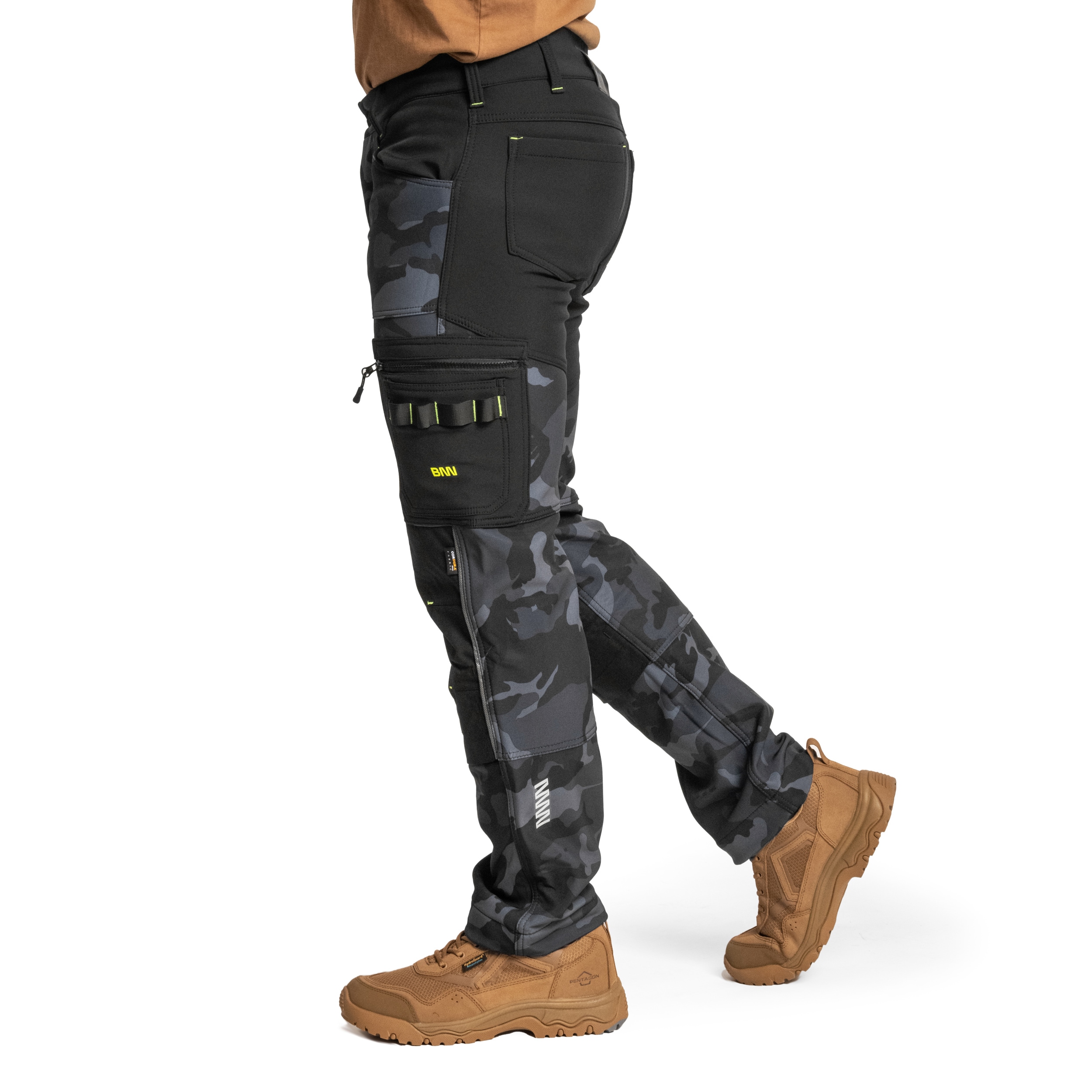 Pantaloni Bennon Camos Softshell - Black/Grey