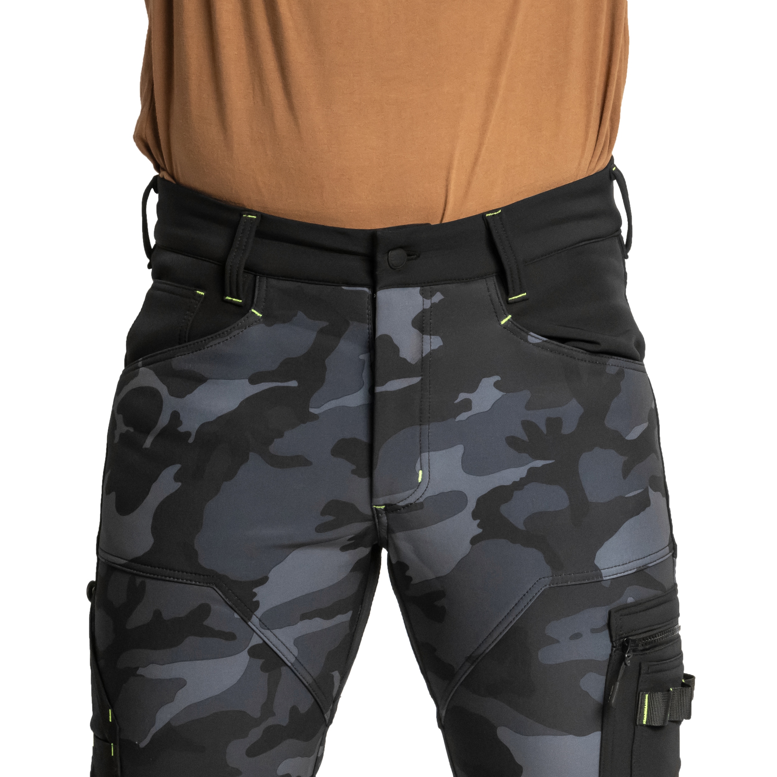 Pantaloni Bennon Camos Softshell - Black/Grey