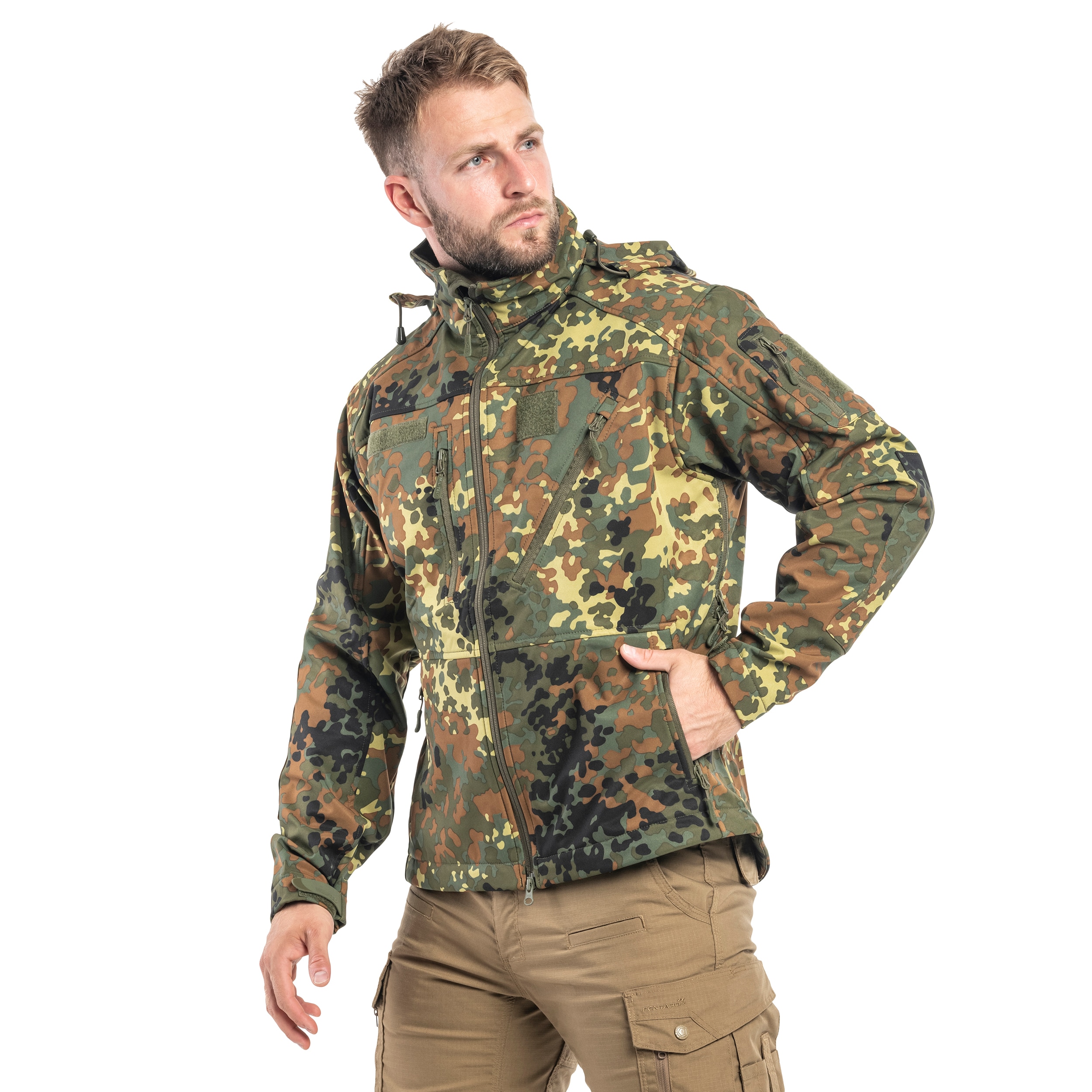 Giacca softshell Mil-Tec SCU 14 - Flecktarn