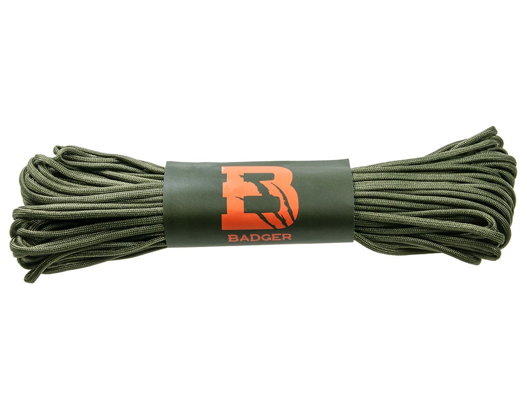 Corda paracadute Badger Outdoor 550 30 m - Olive