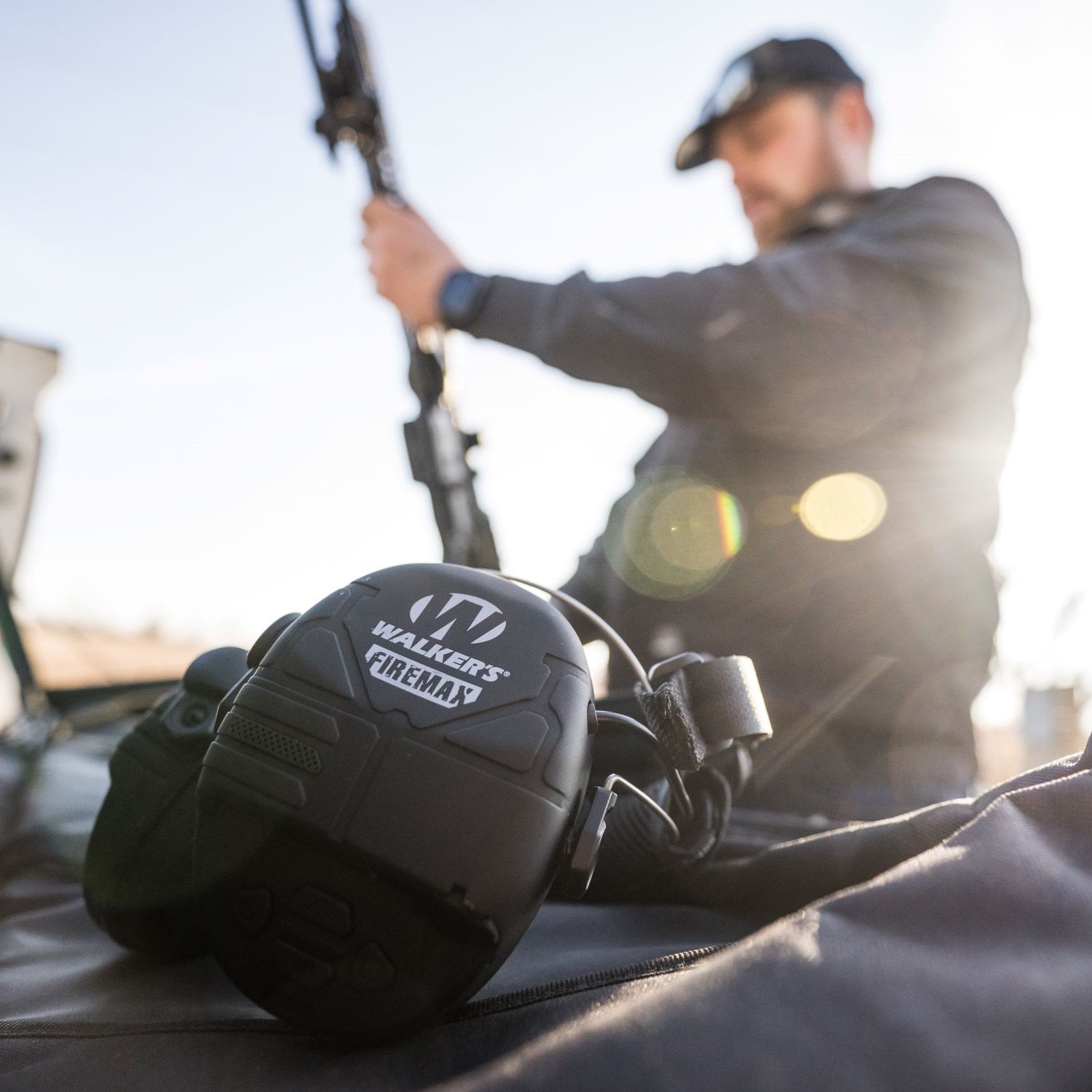 Cuffie antirumore attive Walker's Firemax Muff Behind The Neck