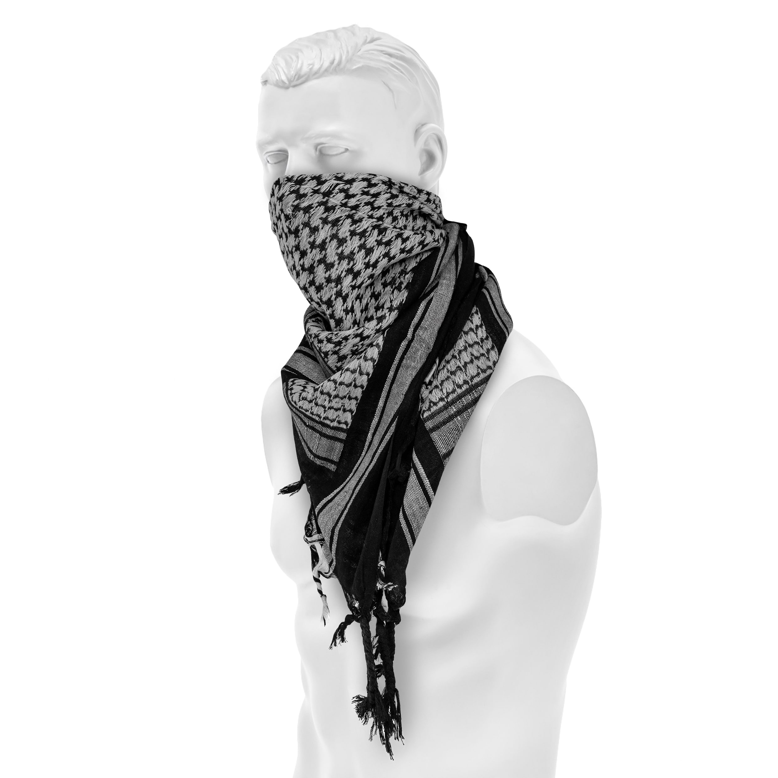 Sciarpa arafatka protettiva Mil-Tec - Black/White