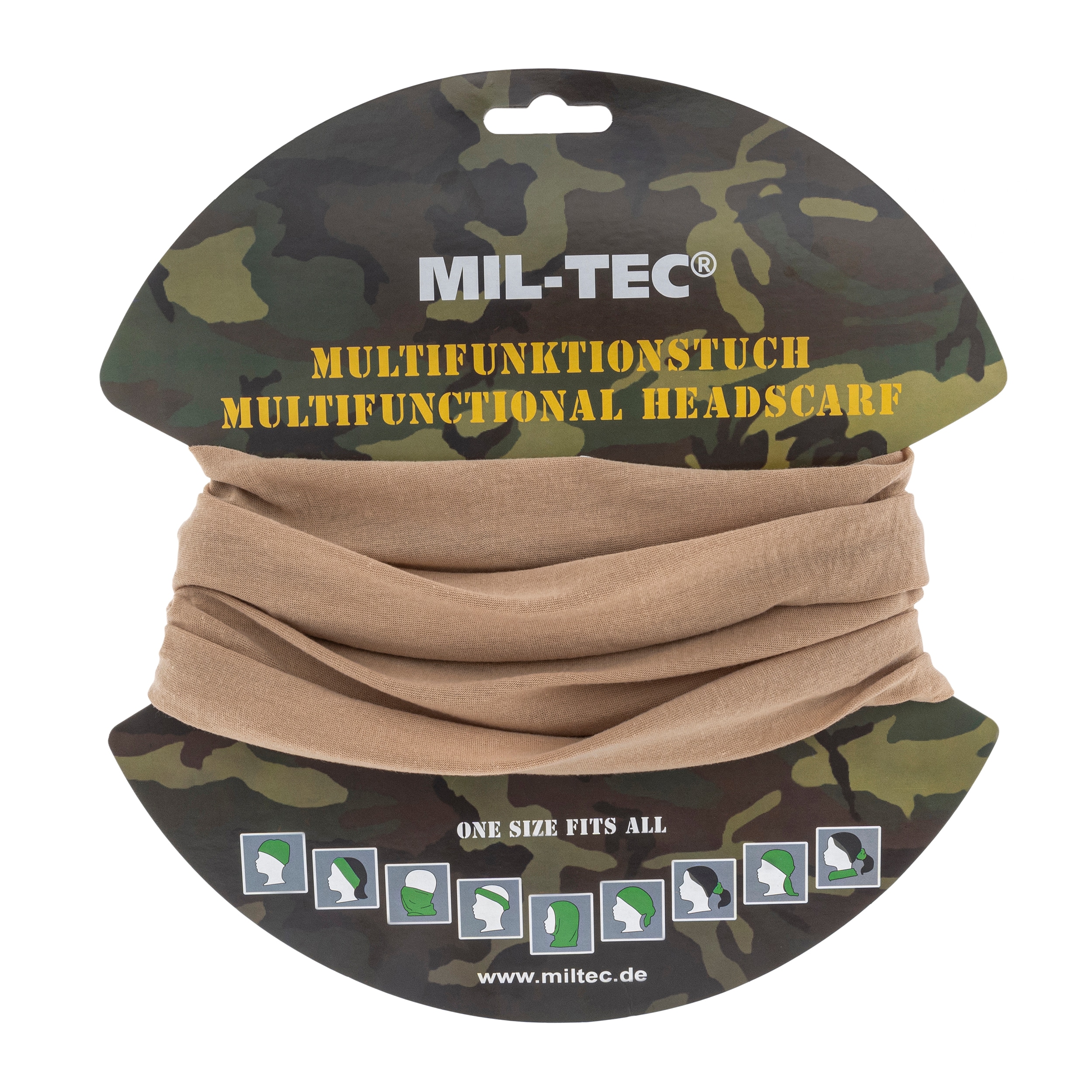 Bandana multifunzione Mil-Tec - Khaki