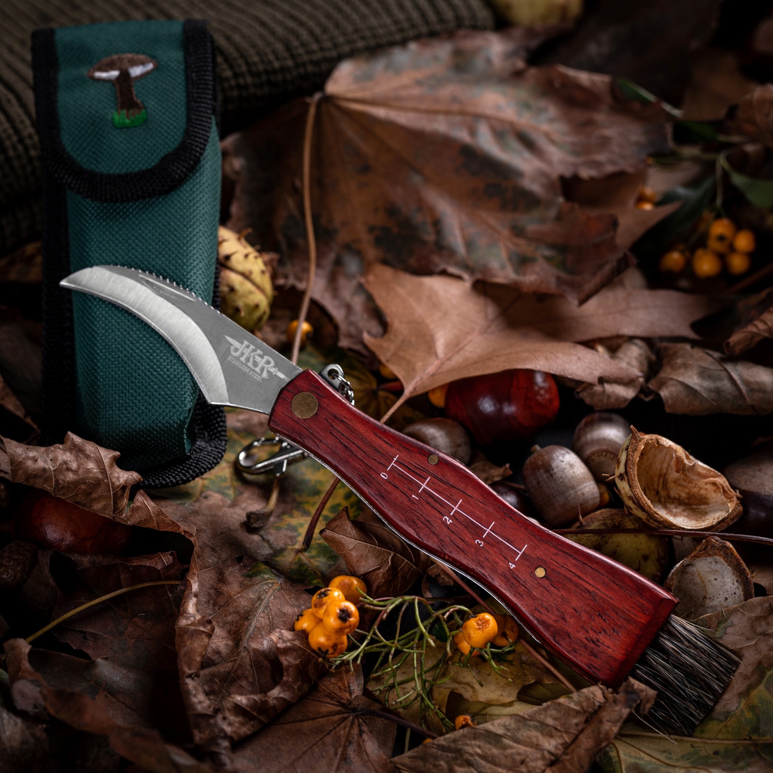 Coltello pieghevole Joker per la raccolta dei funghi 60 mm
