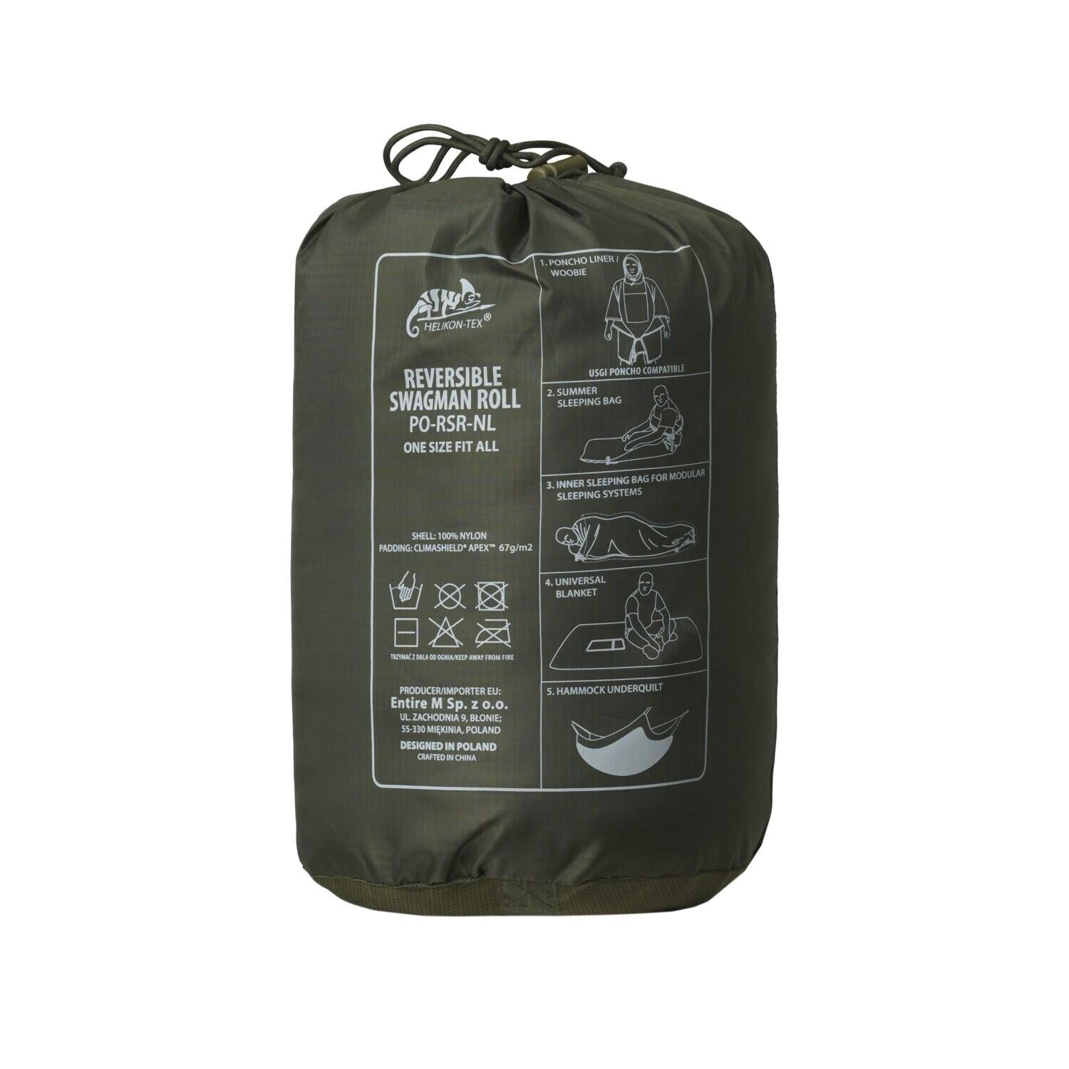Poncho bifacciale Helikon-Tex Swagman Roll con funzione sacco a pelo - Desert Night Camo/US Desert