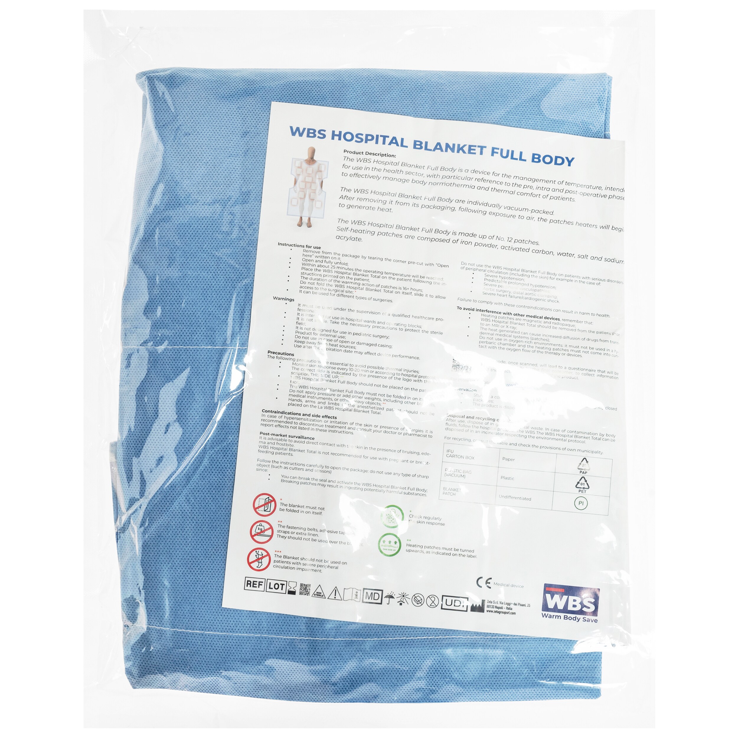 Coperta termica WBS 150 x 90 cm