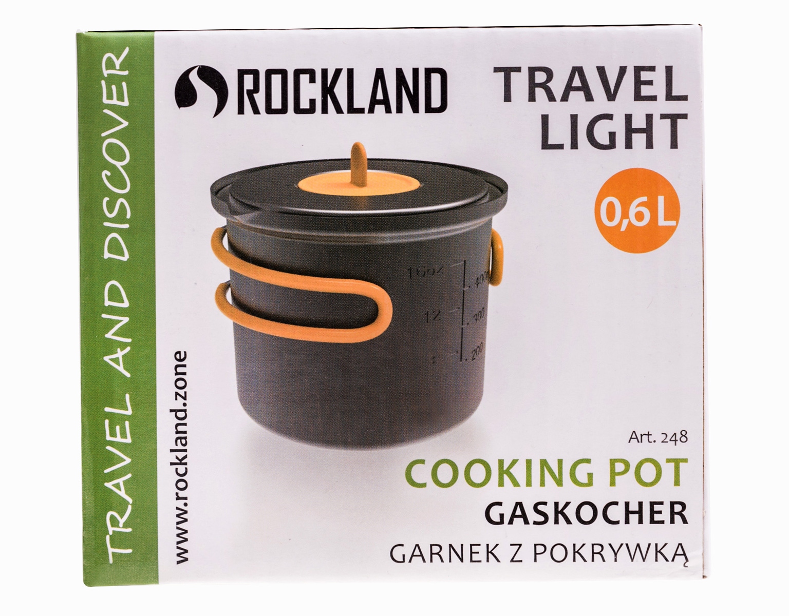 Pentola con coperchio Rockland Travel Light 600 ml