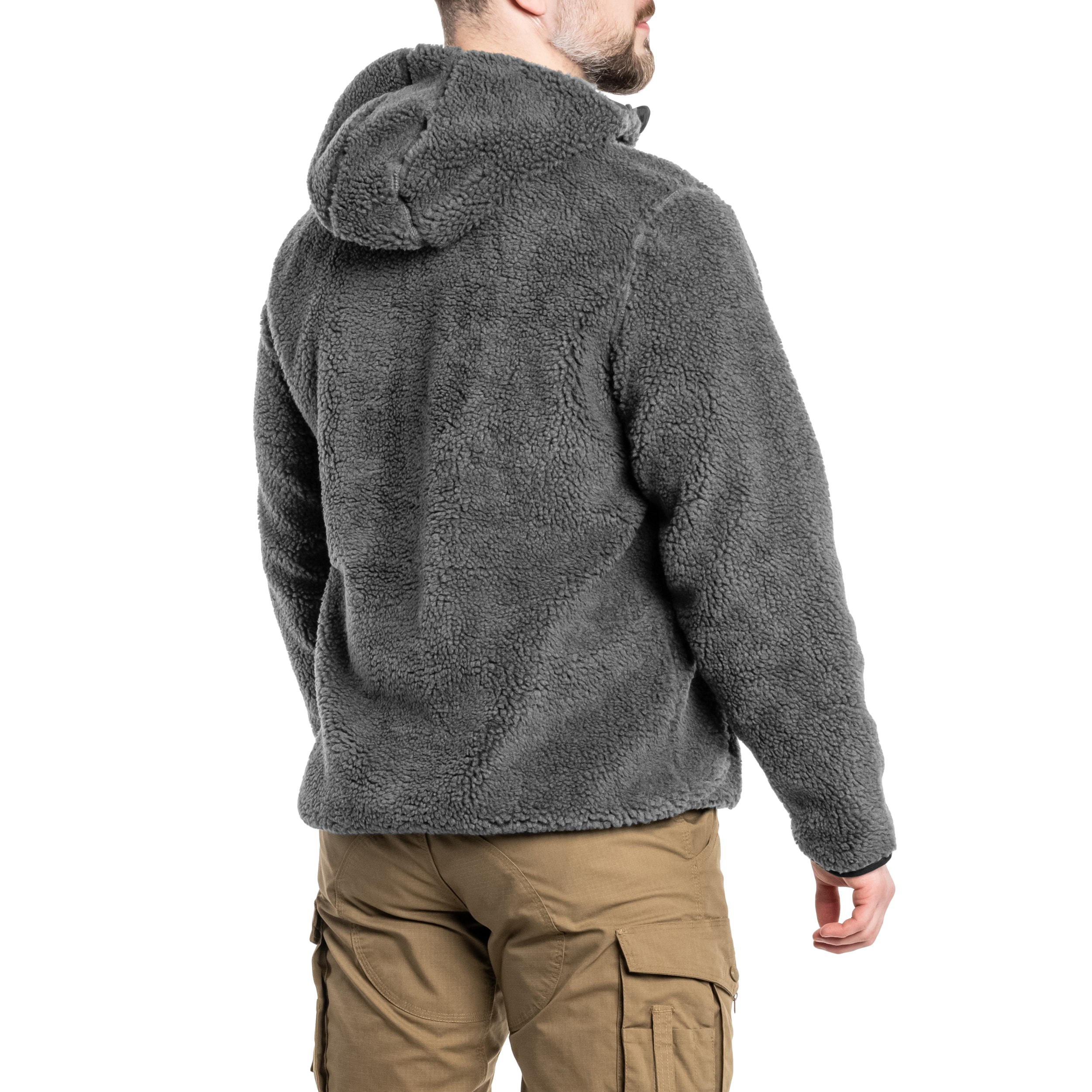 Pile Brandit Teddyfleece Worker Pullover - Anthracite