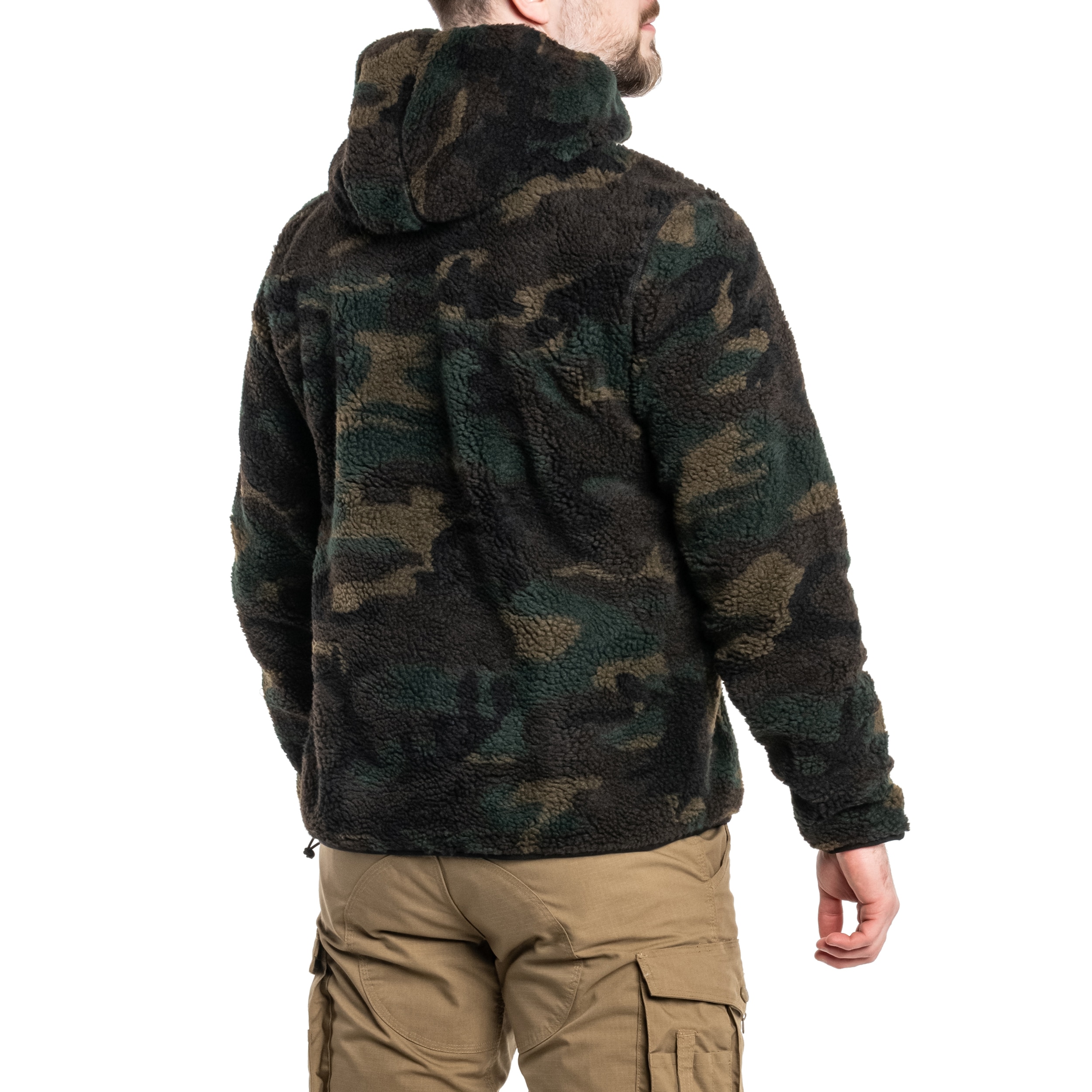 Pile Brandit Teddyfleece Worker Pullover - Woodland