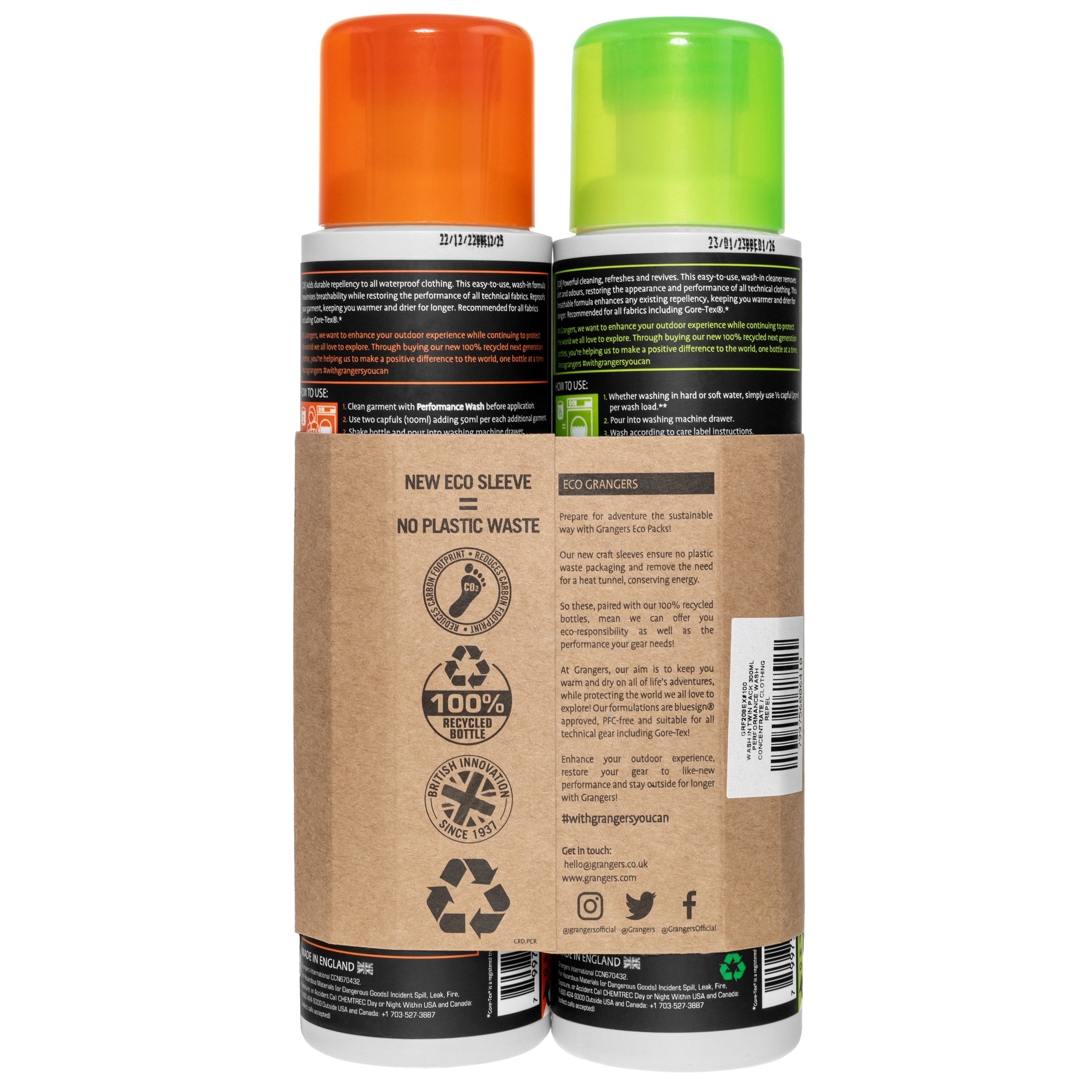 Set Grangers Performance Wash & Clothing Repel 2x300ml
