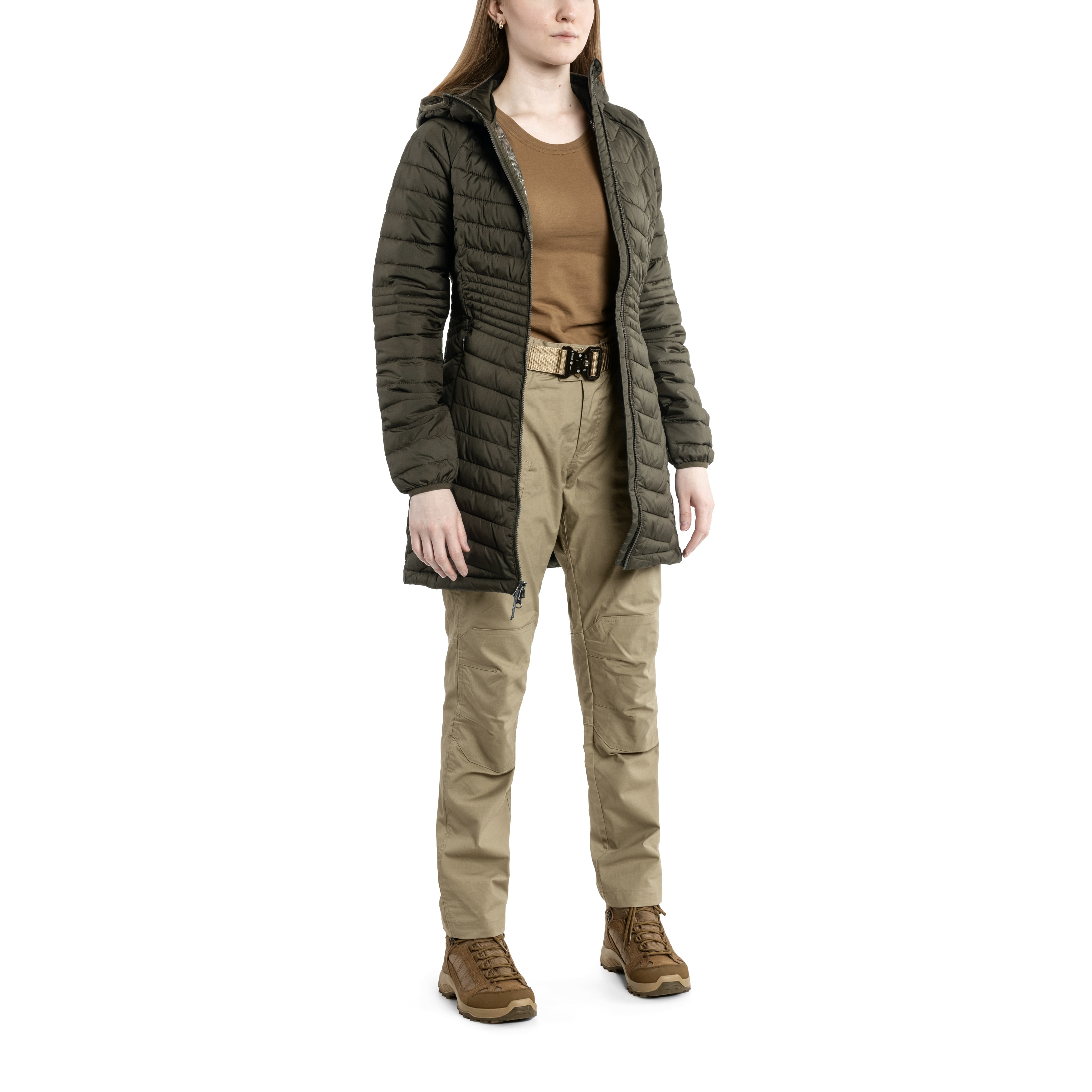 Giacca da donna Columbia Powder Lite Mid Jacket - Olive Green