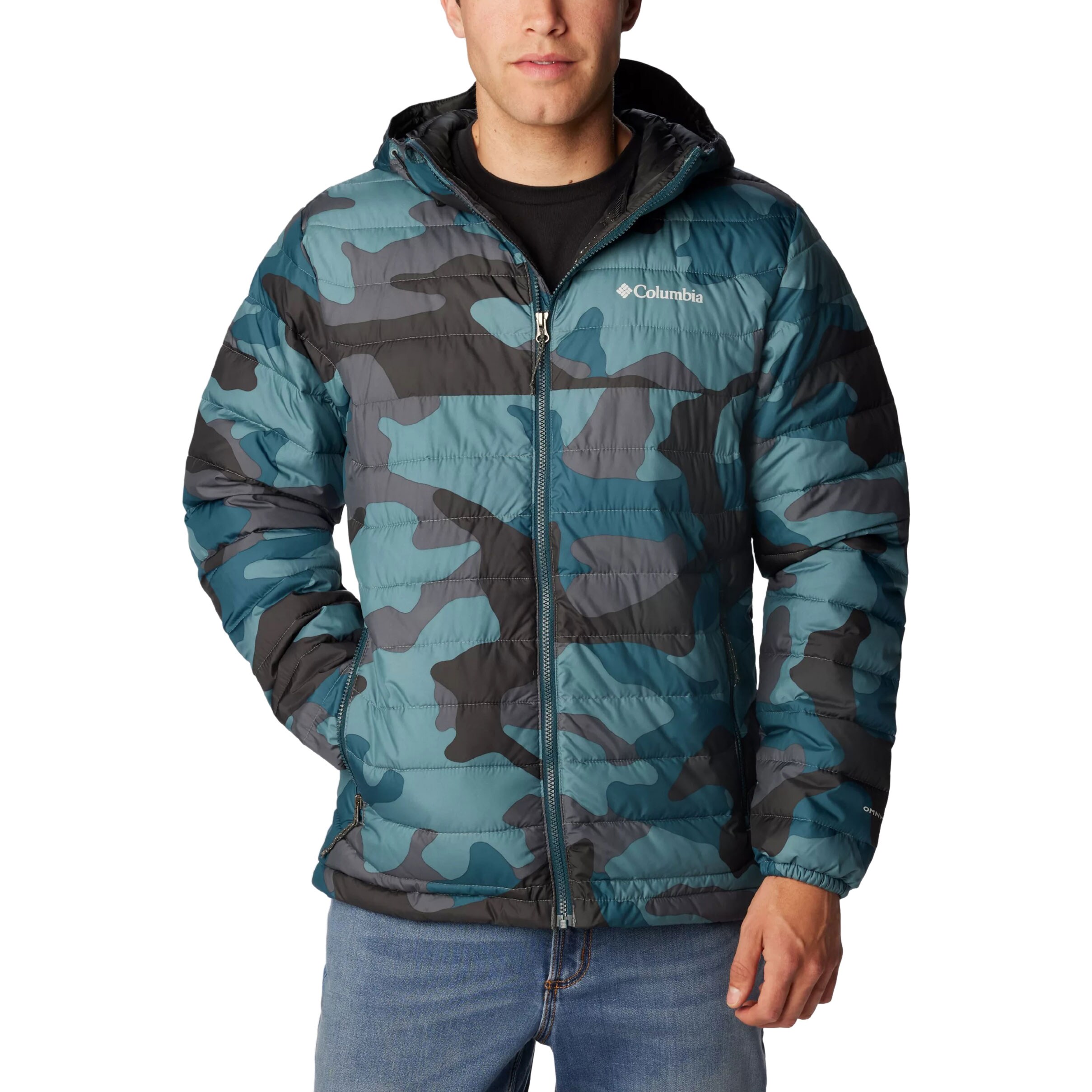 Giacca con cappuccio Columbia Powder Lite - Metal Mod Camo