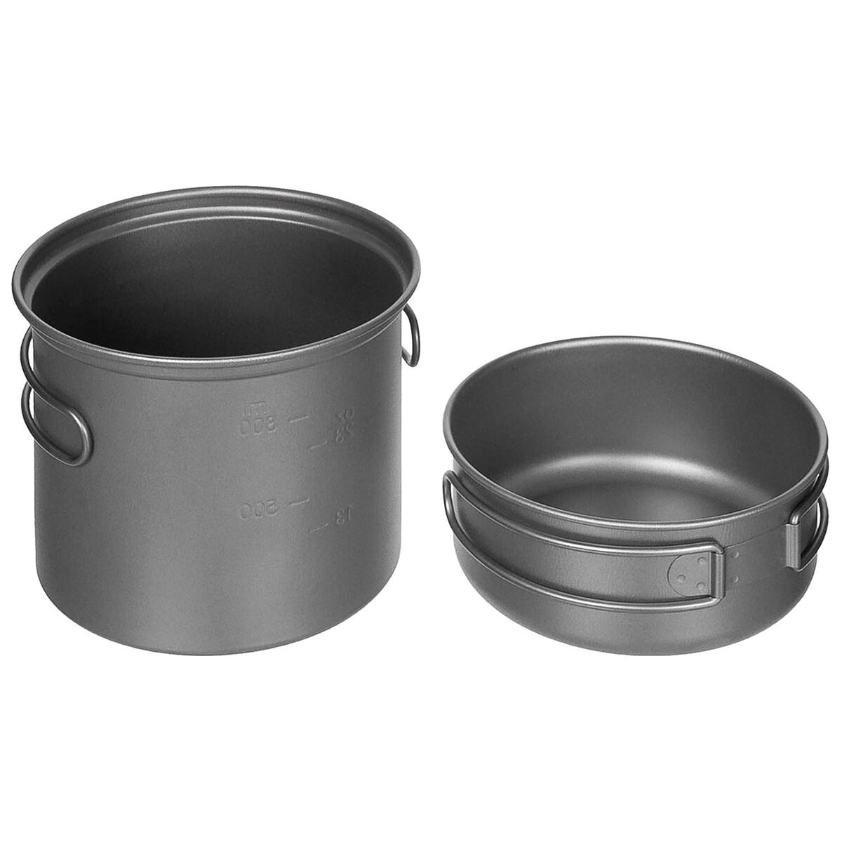 Set di stoviglie MFH Fox Outdoor in titanio 2 pezzi