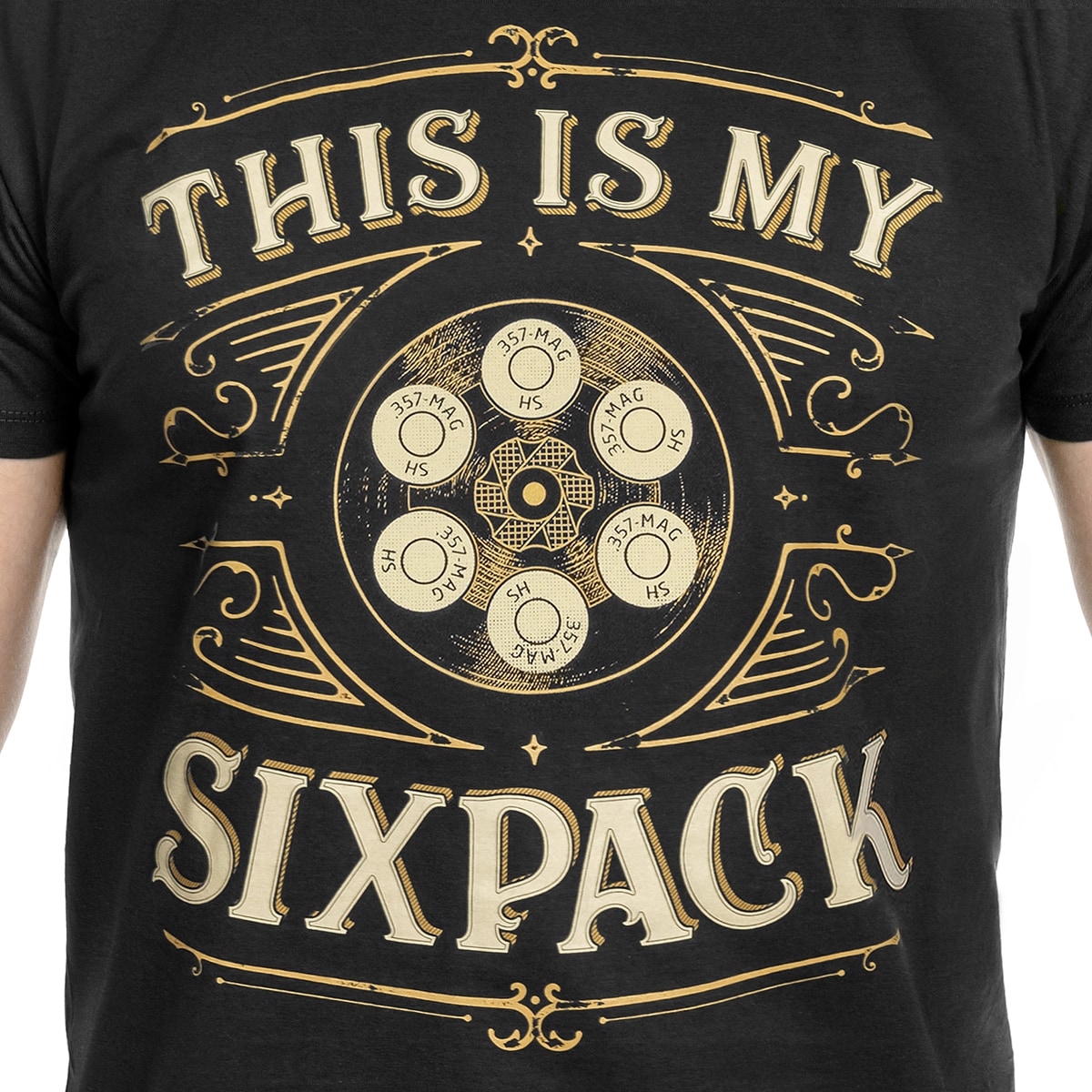 T-shirt War Hog Six Pack - Black