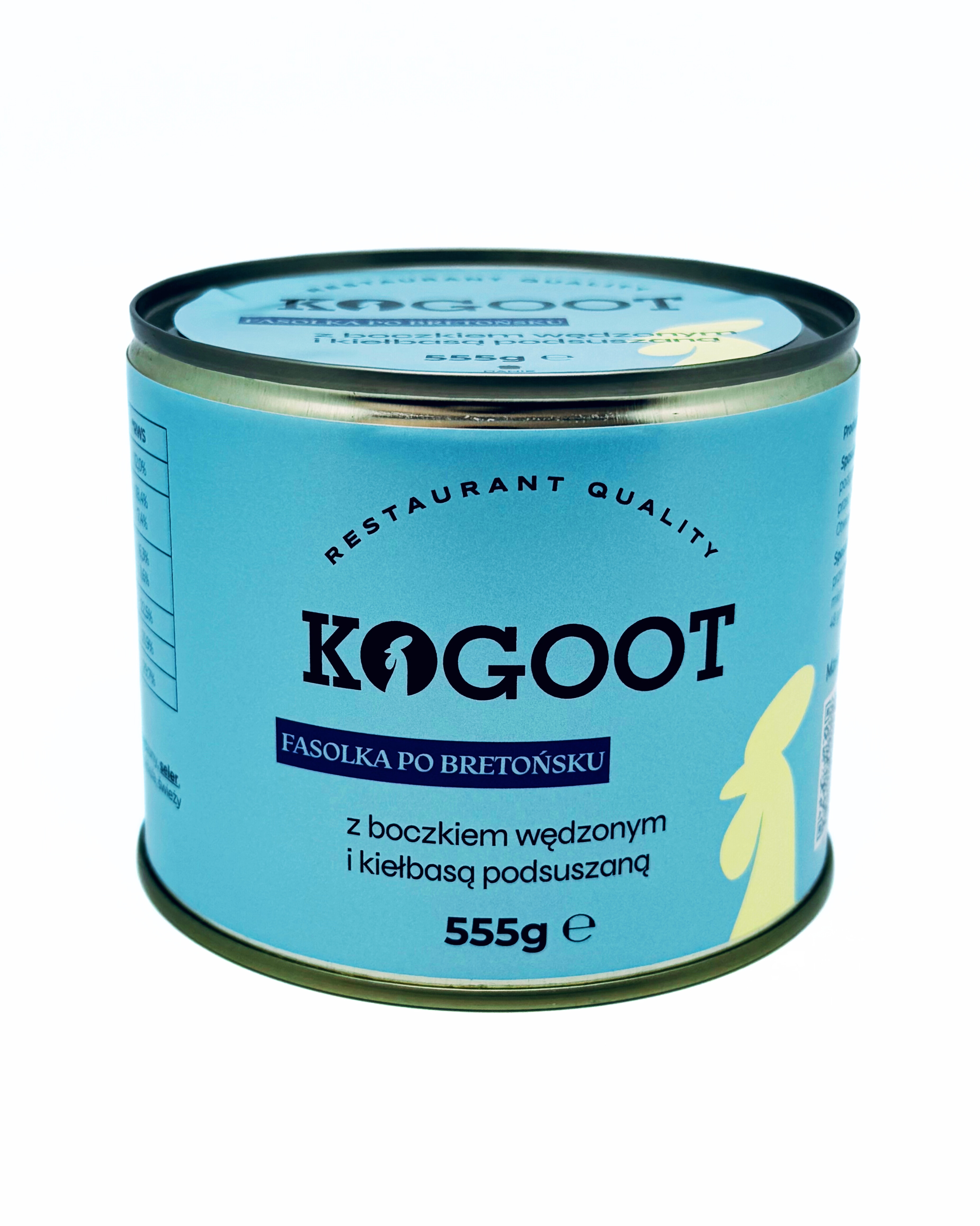 Cibo in scatola Kogoot - Fagioli alla bretone con pancetta affumicata e salsiccia 555 g