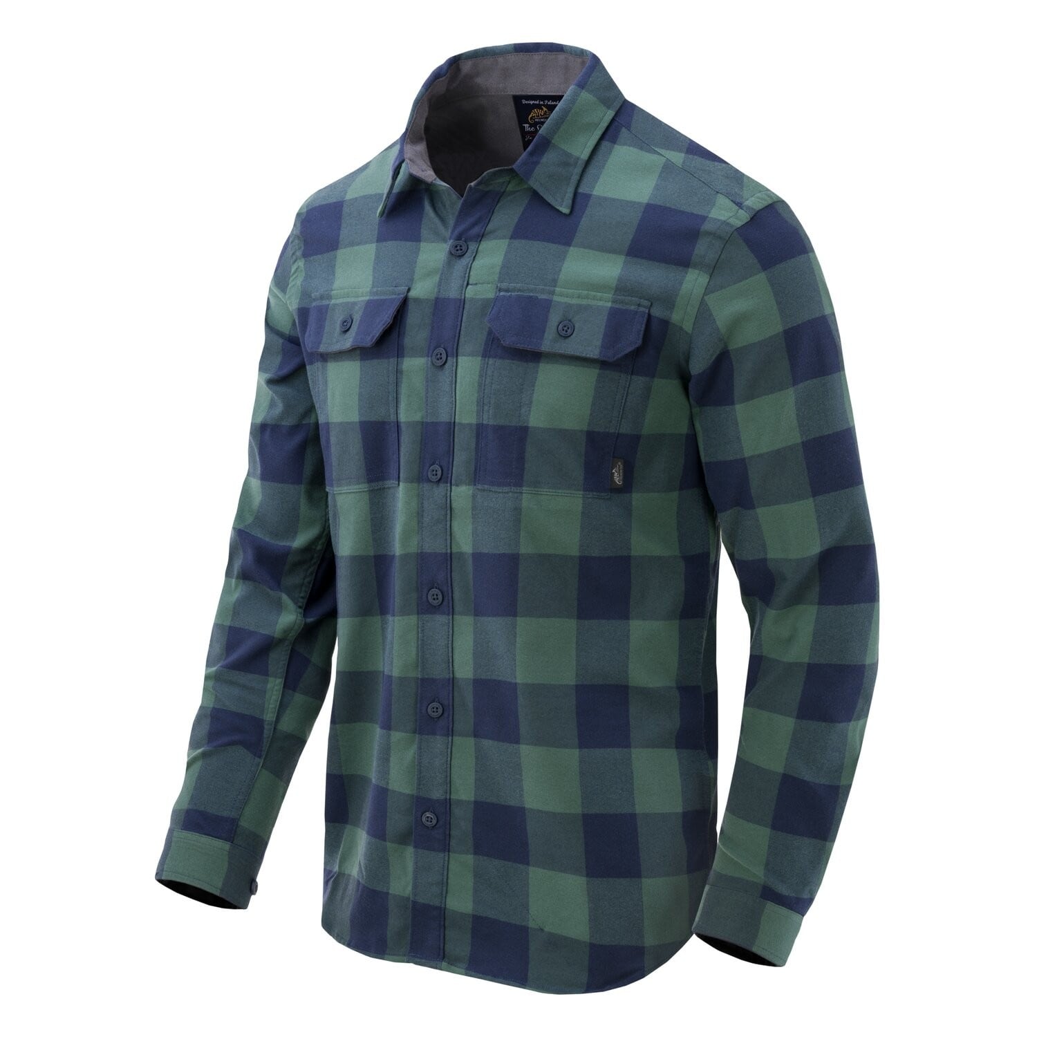 Camicia Helikon-Tex GreyMan - Moss Green Checkered