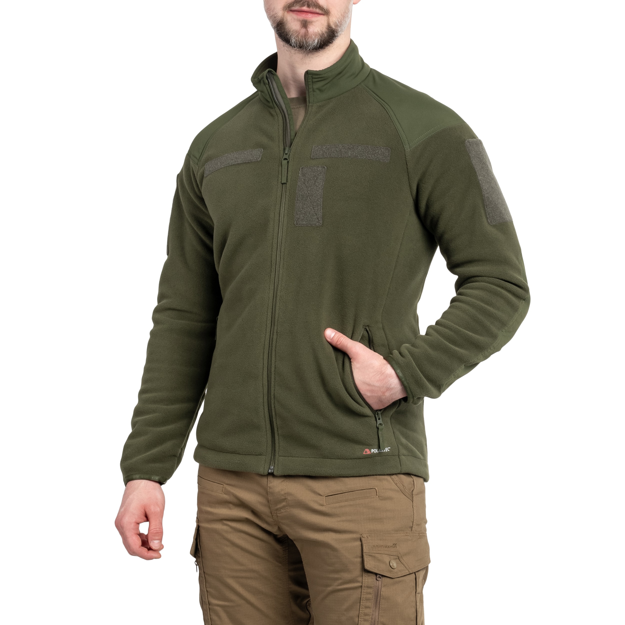 Pile M-Tac Combat Fleece Polartec Jacket - Army Olive