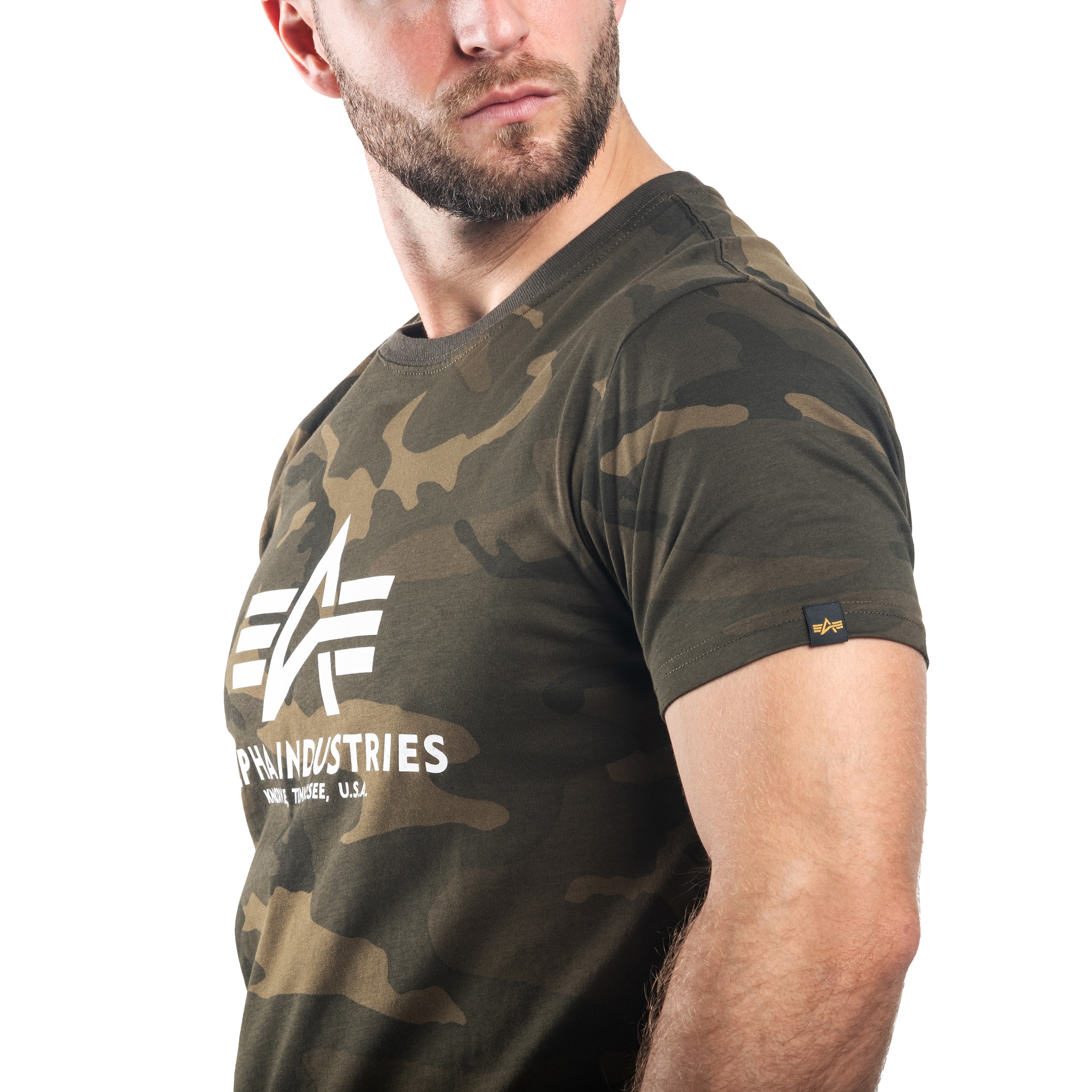 T-shirt Alpha Industries Basic - Olive Camo