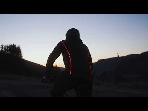 Illuminazione segnaletica Wisport SunFibre Wearable Active Lighting Technology - Rosso